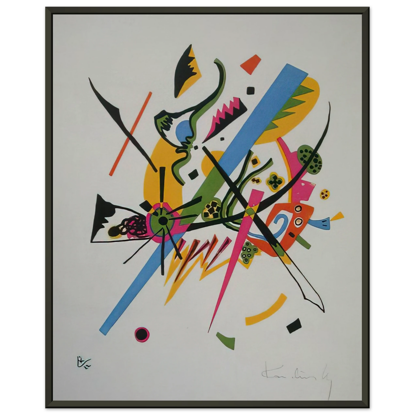 Wassily Kandinsky SMALL WORLDS 1922 Framed Art Print - Aluminum Frame - 70x100 cm / 28x40 inches