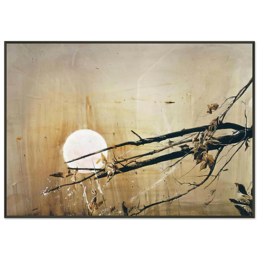 Andrew Wyeth  FULL MOON 1980 Framed Art Print  - Aluminum Frame - 21x29.7 cm / 8x12"