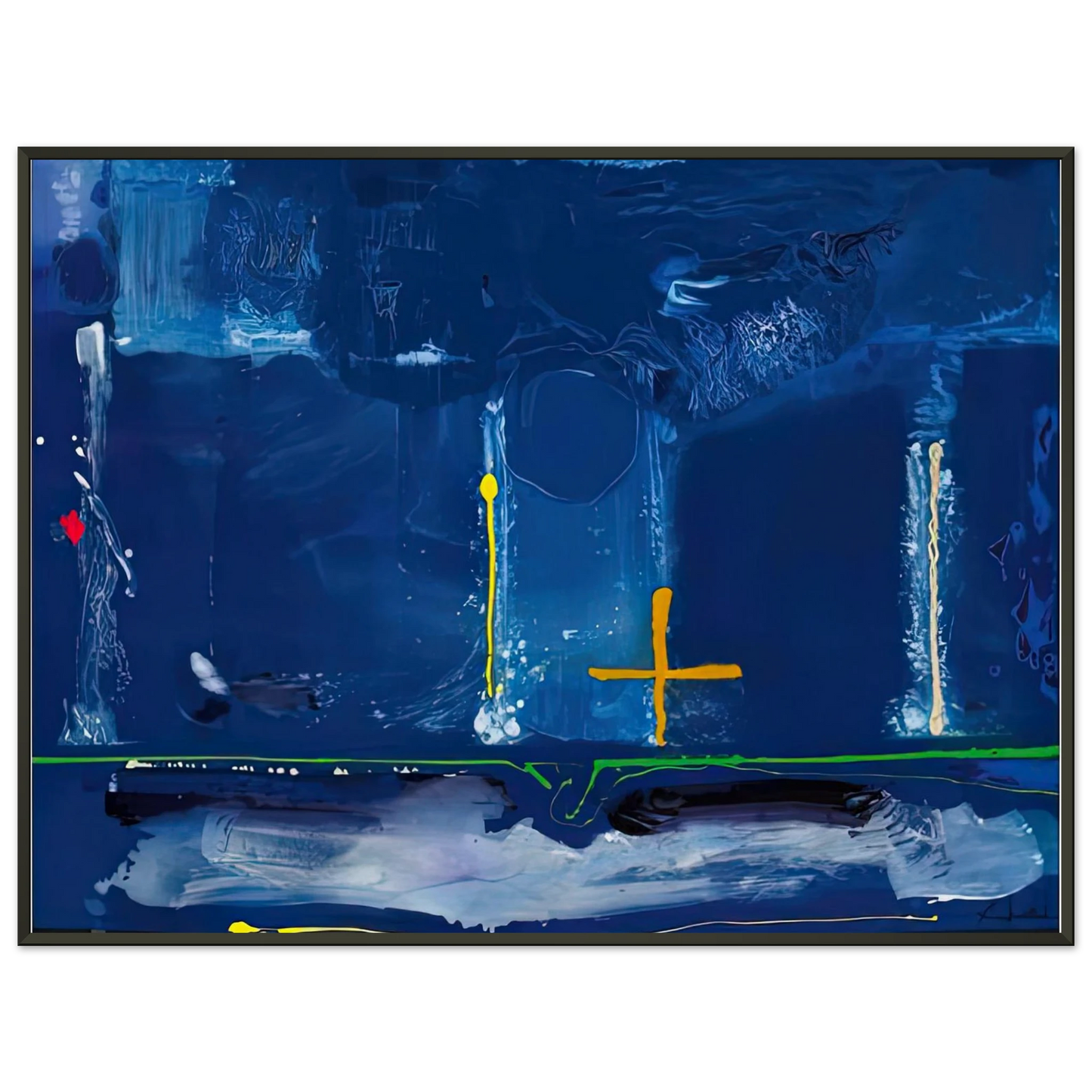 Helen Frankenthaler Sister Sky 1991 Framed Art Print - Aluminum Frame - 40x50 cm / 16x20 inches