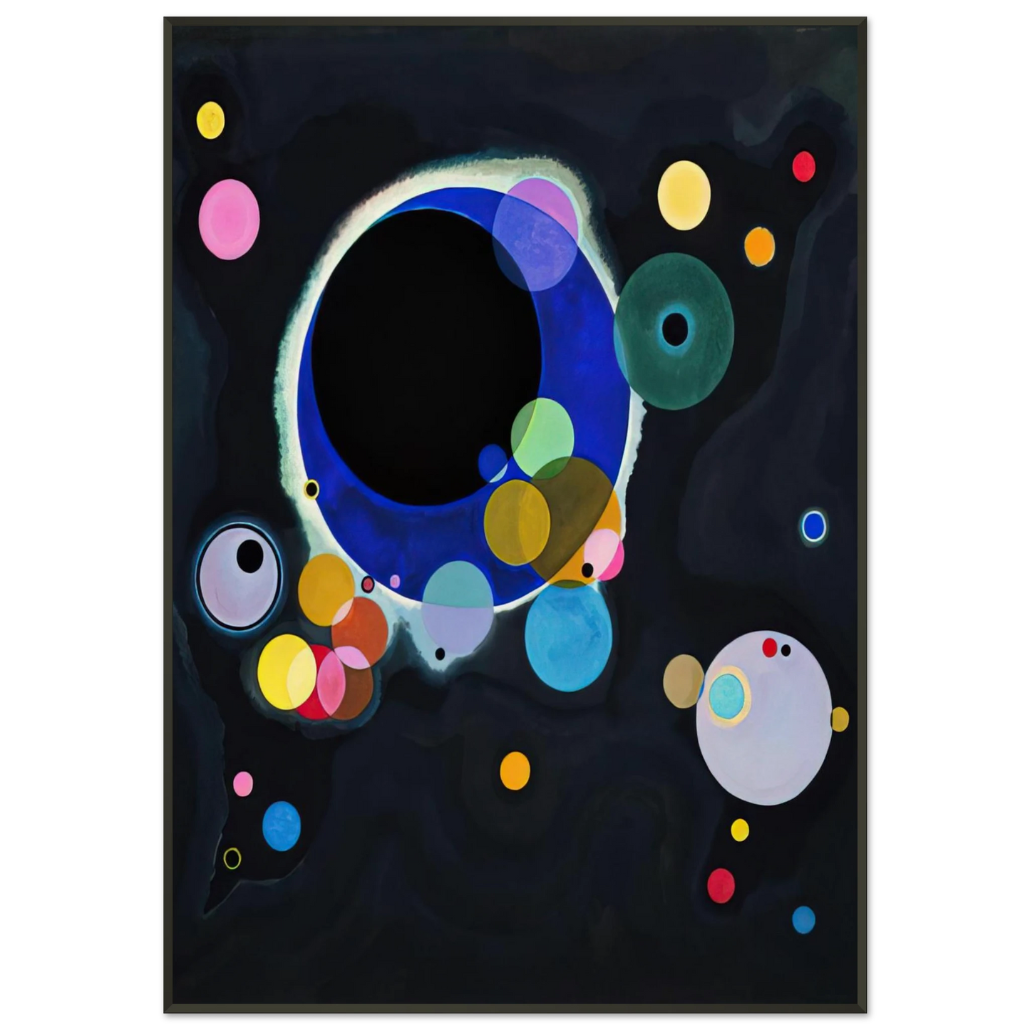 Wassily Kandinsky SEVERAL CIRCLES 1926 Framed Art Print - Aluminum Frame - 21x29.7 cm / 8x12"
