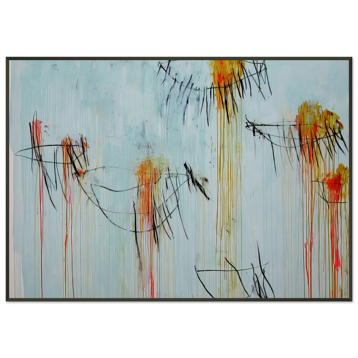 Cy Twombly Lepanto Part II Framed Art Print - Aluminum Frame - 21x29.7 cm / 8x12"