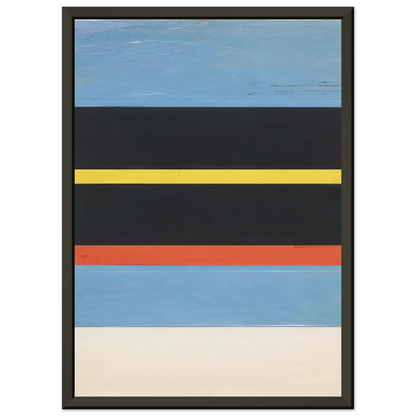 Ellsworth Kelly Boats in Sanary Harbor Framed Art Print - Aluminum Frame - 40x50 cm / 16x20 inches