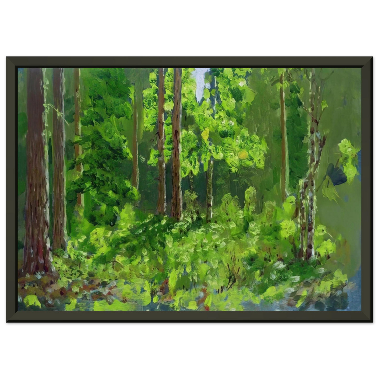 Arkhyp Kuindzhi Forest Framed Art Print - Aluminum Frame - 40x50 cm / 16x20 inches