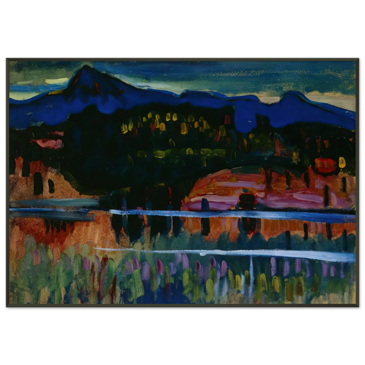 Wassily Kandinsky  MURNAU AM STAFFELSEE 1908 Framed Art Print  - Aluminum Frame - 21x29.7 cm / 8x12"
