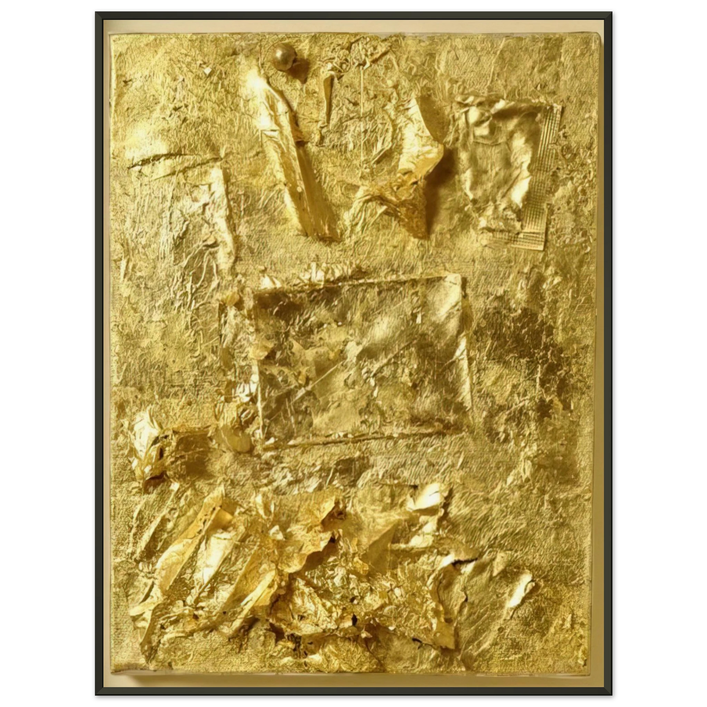 Robert Rauschenberg UNTITLED GOLD PAINTING 1964 Framed Art Print - Aluminum Frame - 70x100 cm / 28x40 inches