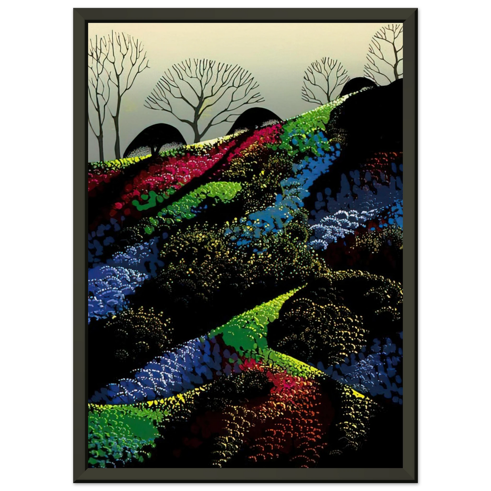 Eyvind Earle  Little Jewels Framed Art Print  - Aluminum Frame - 60x80 cm / 24x32 inches
