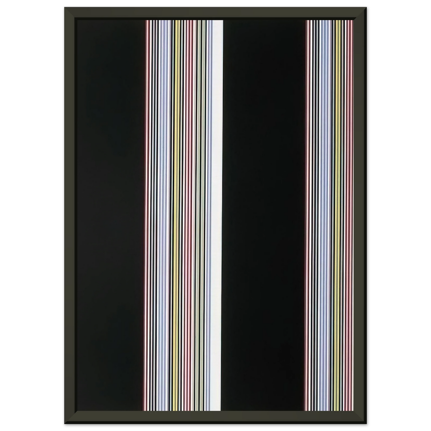 Gene Davis Smithsonian Resident Associates Program 1985 20th Anniversary Poster 1985 Framed Art Print - Aluminum Frame - 40x50 cm / 16x20 inches