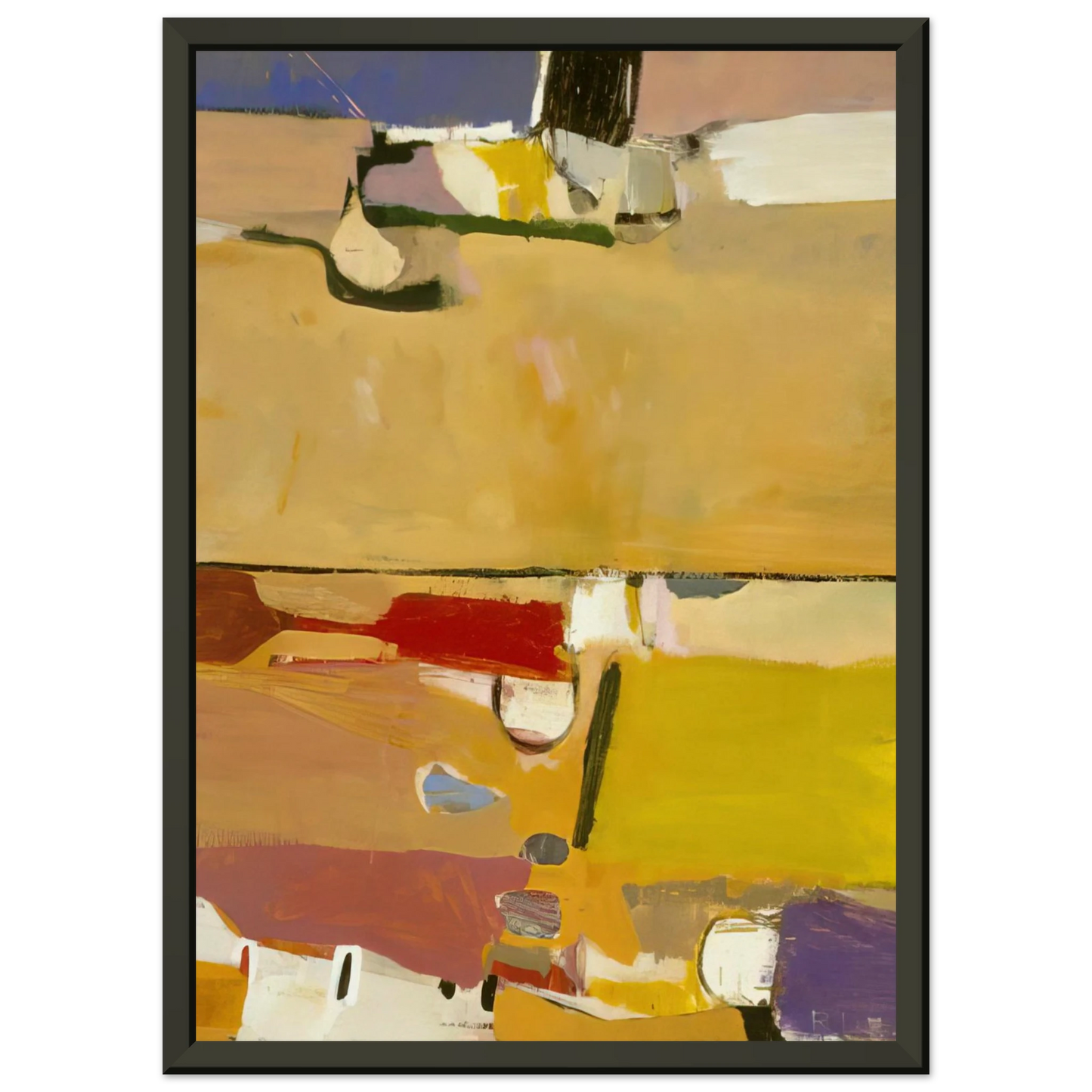 Richard Diebenkorn A Day at the Races Framed Art Print - Aluminum Frame - 60x80 cm / 24x32 inches