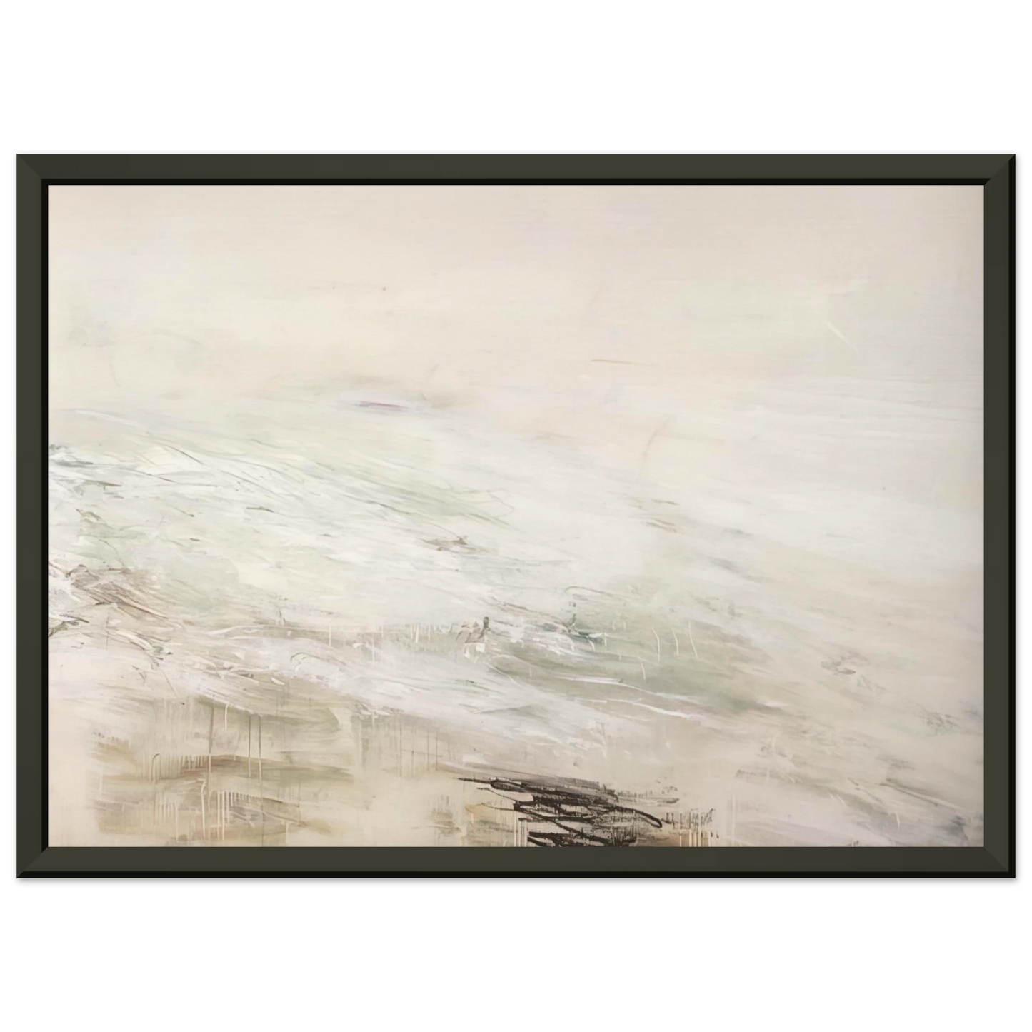 Cy Twombly Hero and Leandro A Painting in Four Parts Part II Framed Art Print - Aluminum Frame - 40x50 cm / 16x20 inches