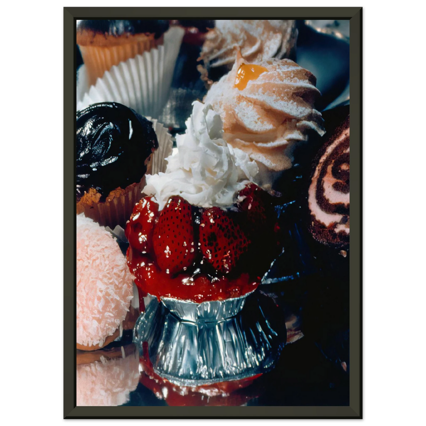 Audrey Flack STRAWBERRY TART SUPREME 1974 Framed Art Print - Aluminum Frame - 60x80 cm / 24x32 inches