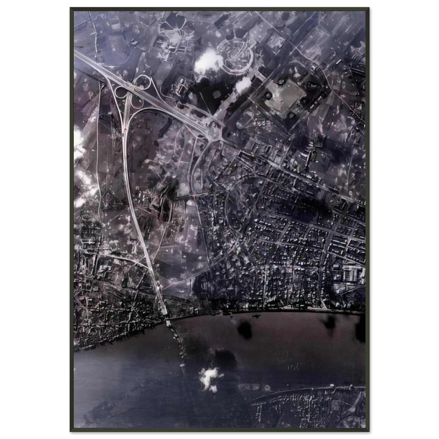 Gerhard Richter 14 FEB 45 2002 Framed Art Print - Aluminum Frame - 21x29.7 cm / 8x12"