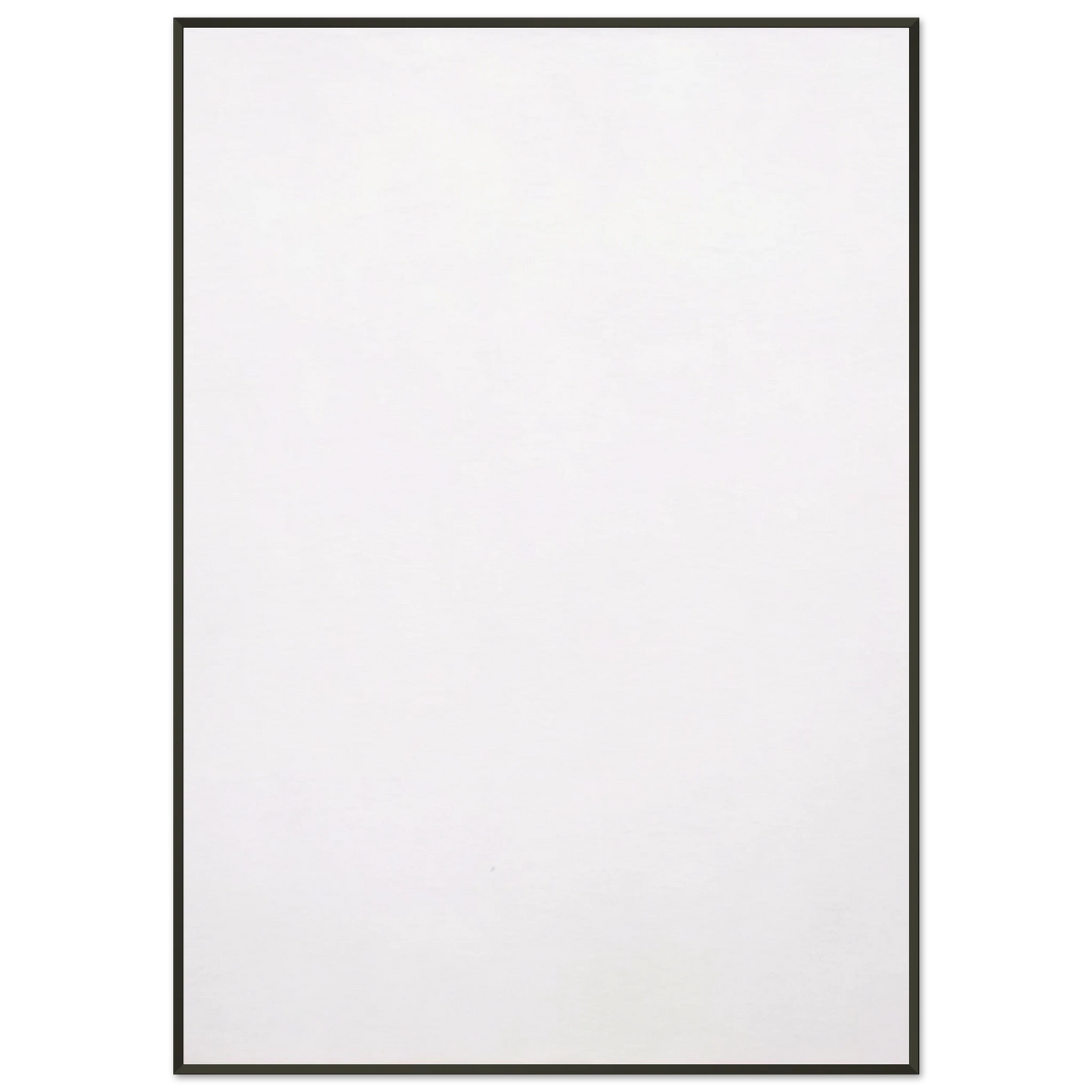 Robert Rauschenberg WHITE PAINTING 1951 Framed Art Print - Aluminum Frame - 21x29.7 cm / 8x12"