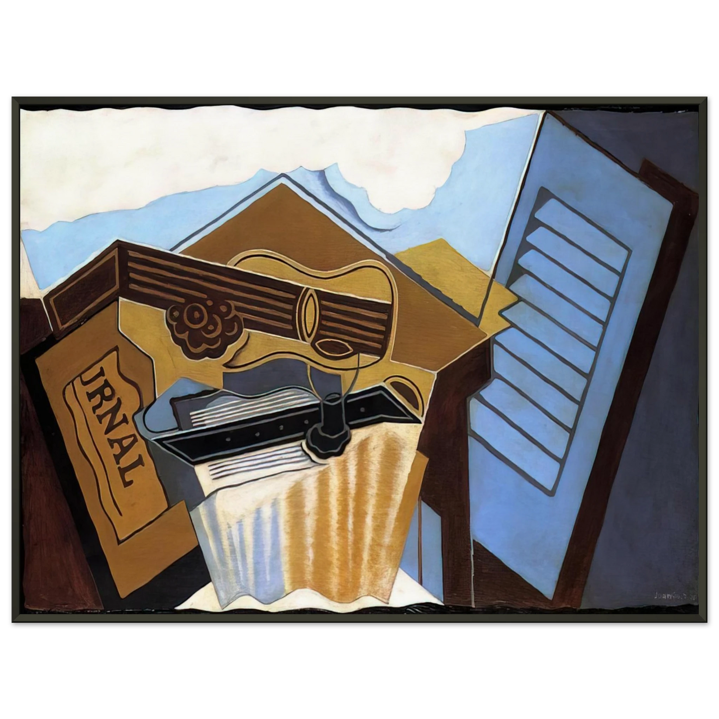 Juan Gris THE CLOUD 1921 Framed Art Print - Aluminum Frame - 70x100 cm / 28x40 inches