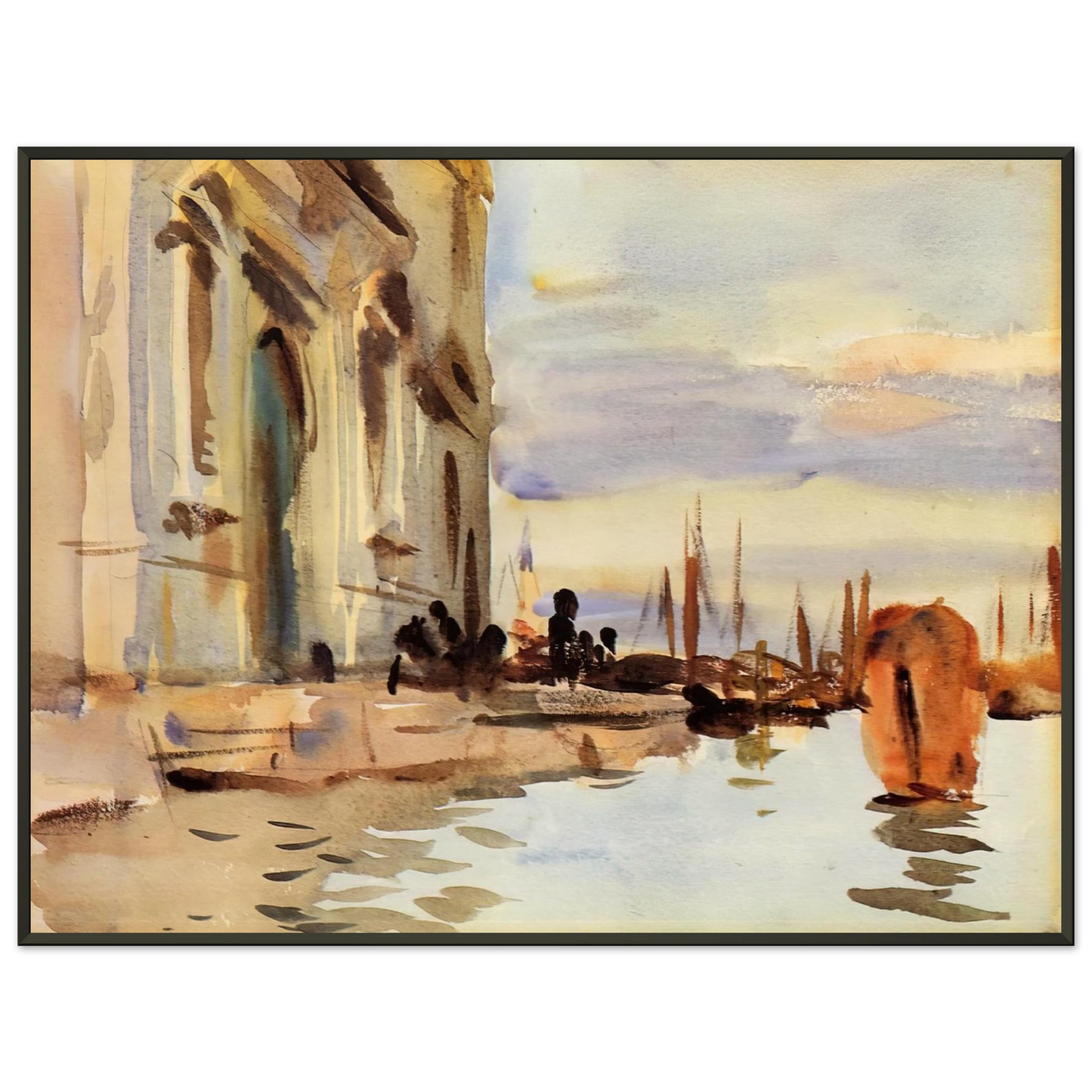 John Singer Sargent  Spirito Santo Saattera Framed Art Print  - Aluminum Frame - 60x80 cm / 24x32 inches