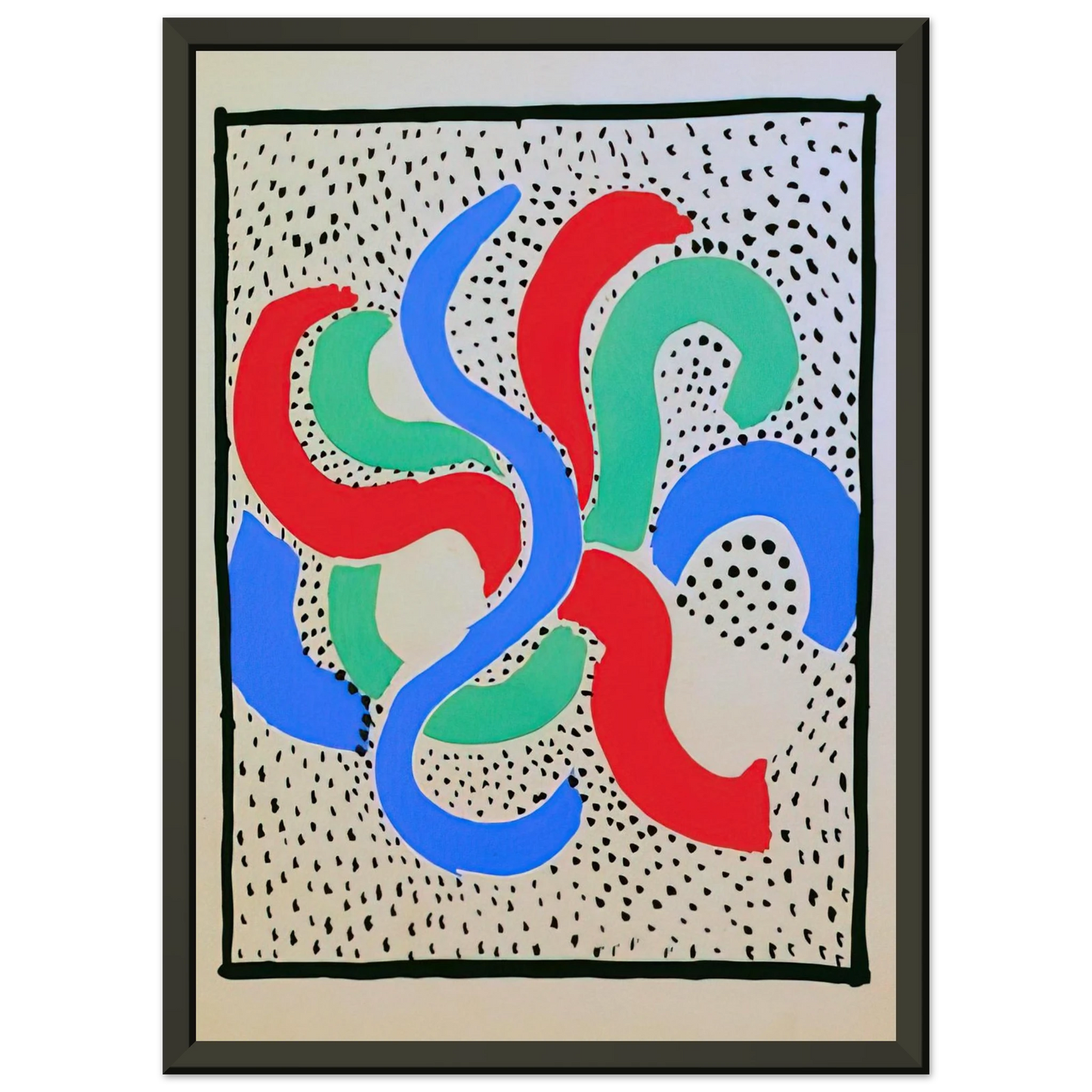 Sonia Delaunay COMPOSITION 28 Framed Art Print - Aluminum Frame - 40x50 cm / 16x20 inches