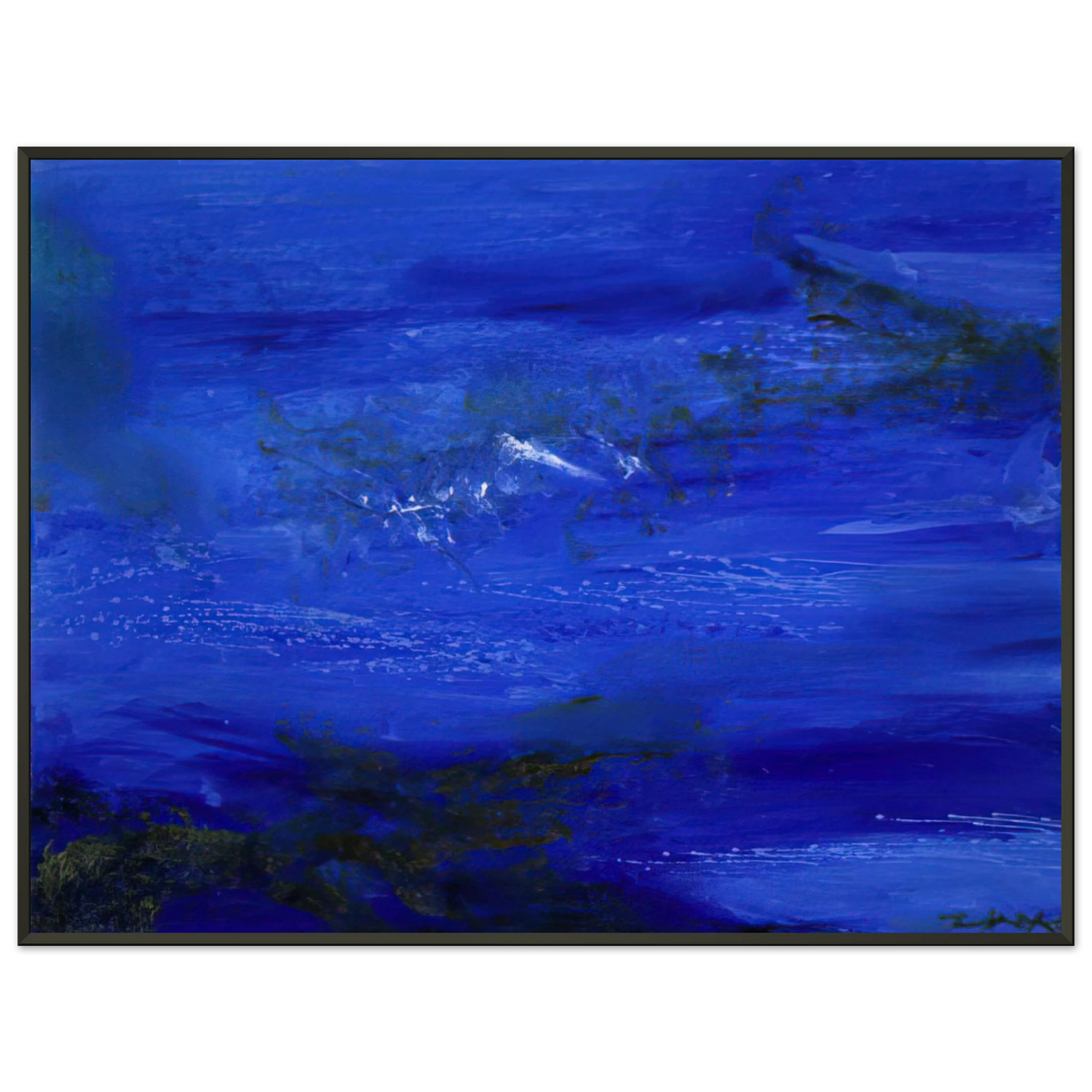 Zao WouKi 25 10 2002 2002 Framed Art Print - Aluminum Frame - 60x80 cm / 24x32 inches