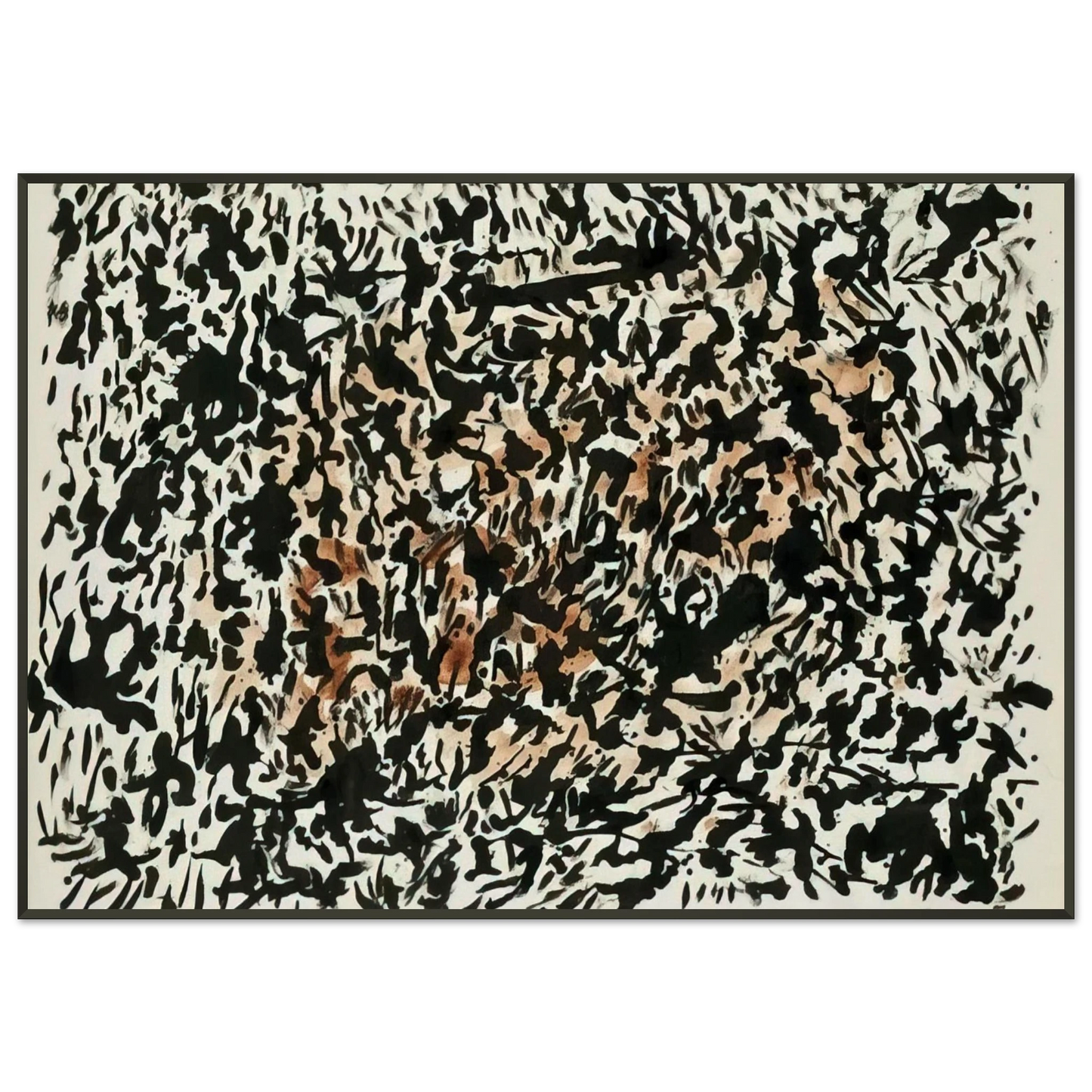 Henri Michaux Untitled 1979 Framed Art Print - Aluminum Frame - 21x29.7 cm / 8x12"