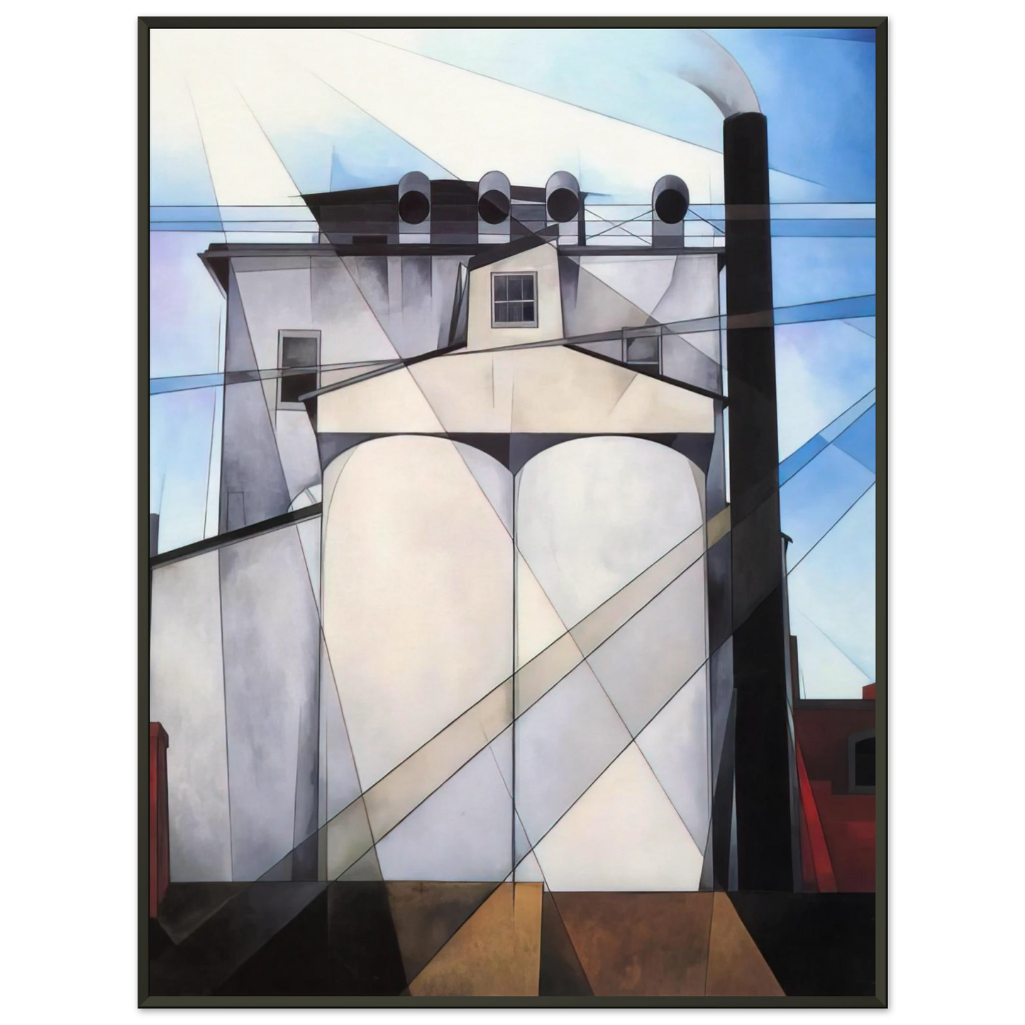 Charles Demuth My Egypt 1927 Framed Art Print - Aluminum Frame - 70x100 cm / 28x40 inches