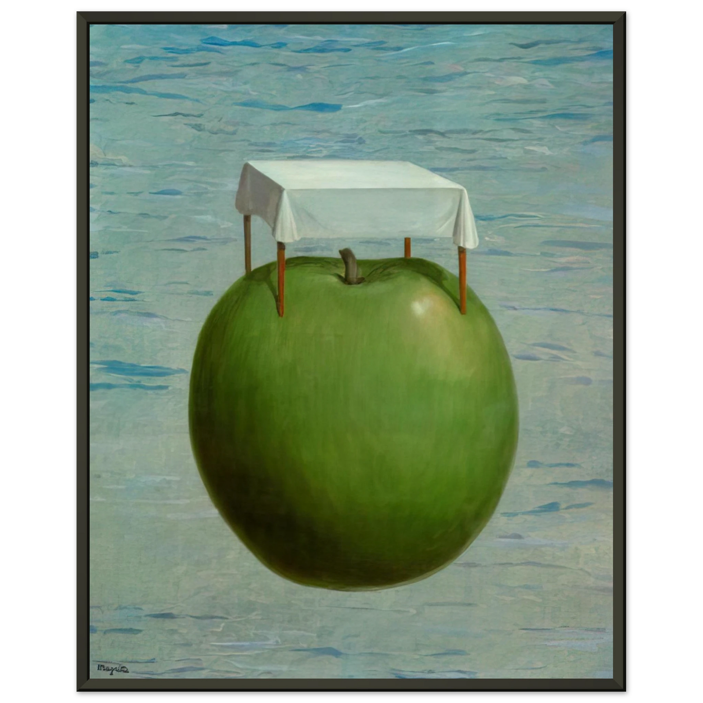 Rene Magritte  FINE REALITIES 1964 Framed Art Print  - Aluminum Frame - 60x80 cm / 24x32 inches