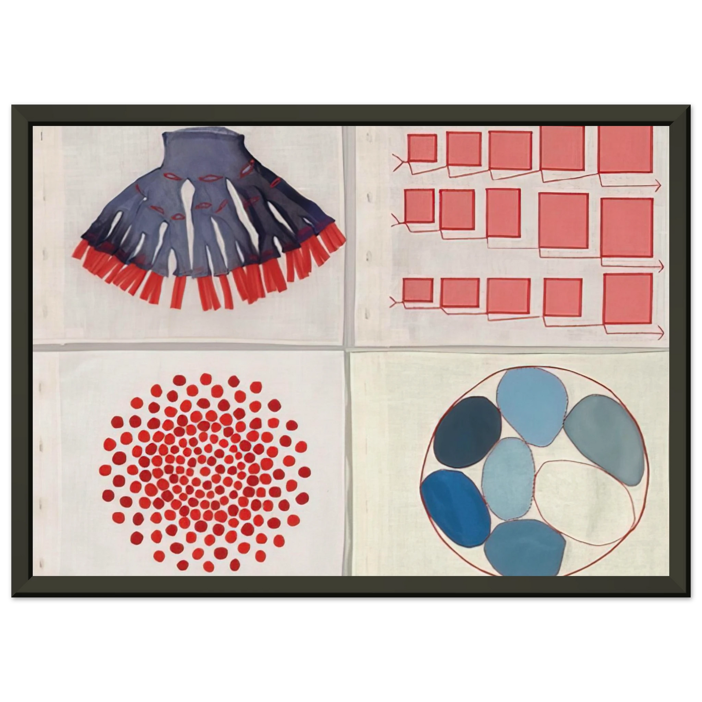 Louise Bourgeois UNTITLED 9 Framed Art Print - Aluminum Frame - 40x50 cm / 16x20 inches