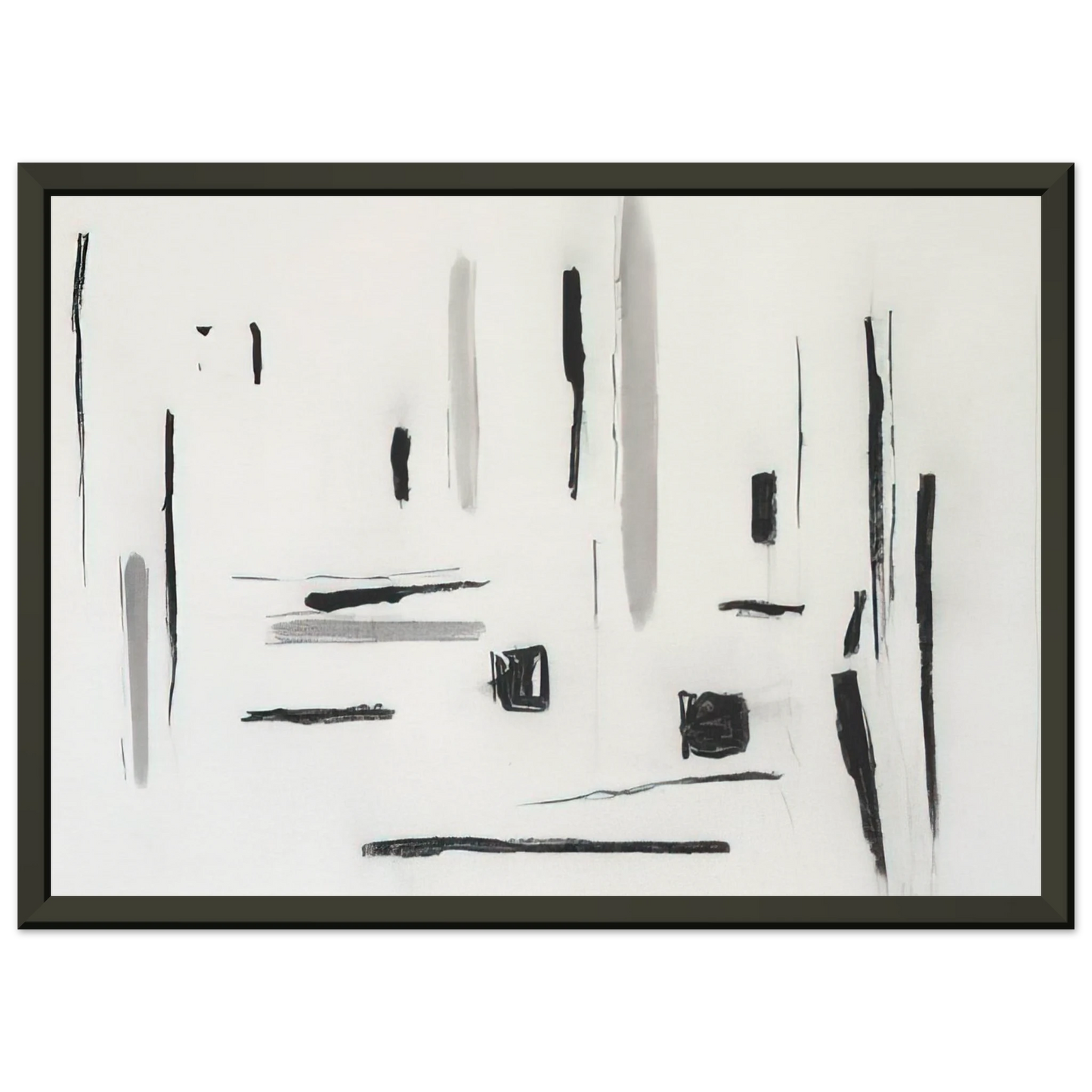 Esteban Vicente UNTITLED 1977 Framed Art Print - Aluminum Frame - 40x50 cm / 16x20 inches