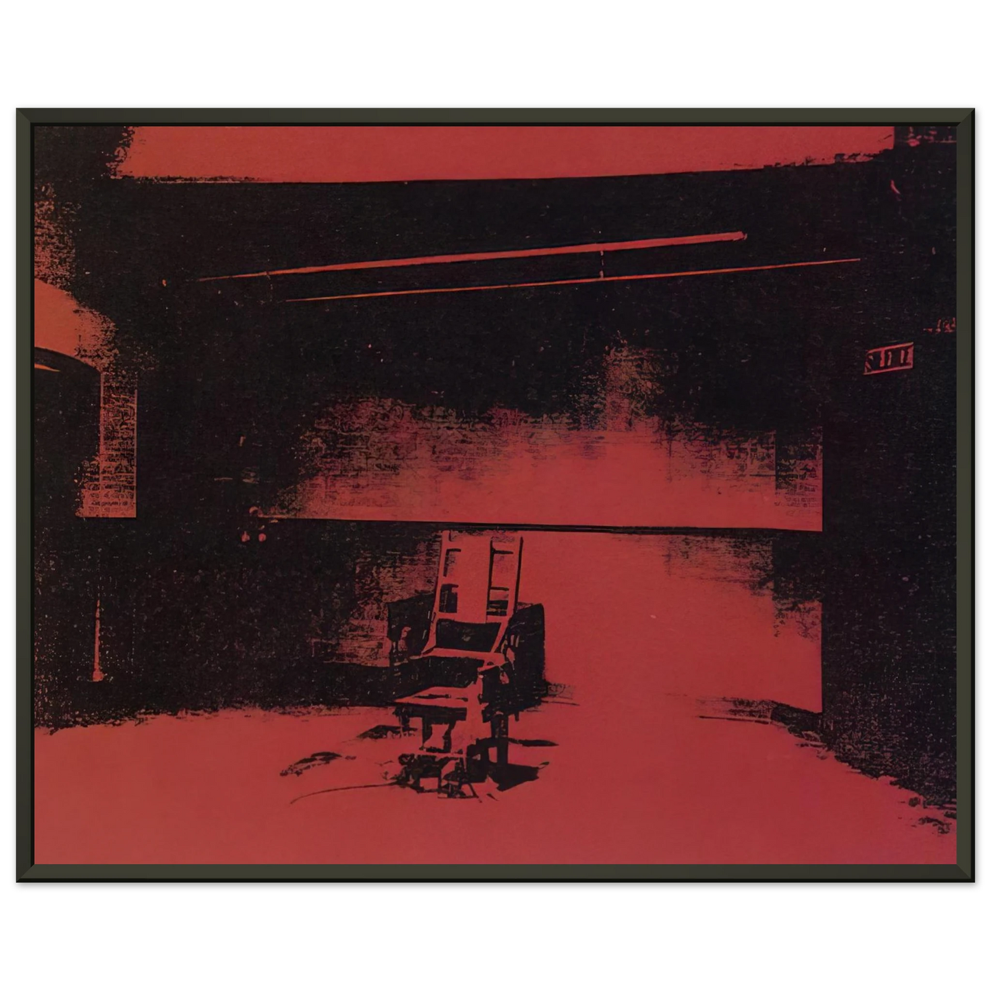Andy Warhol Early electric chair Framed Art Print - Aluminum Frame - 60x80 cm / 24x32 inches