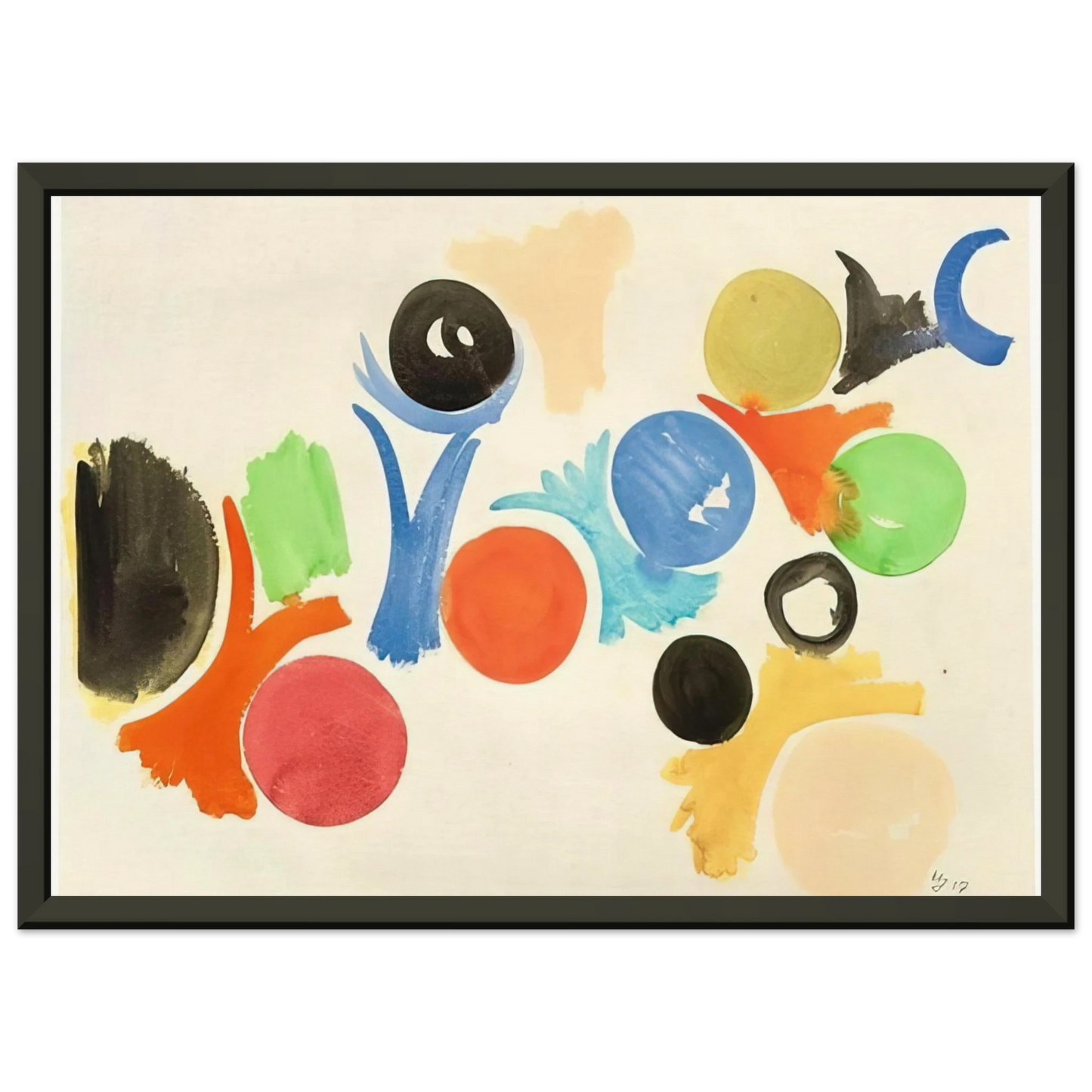 Alfred Manessier Untitled 1957 Framed Art Print - Aluminum Frame - 60x80 cm / 24x32 inches