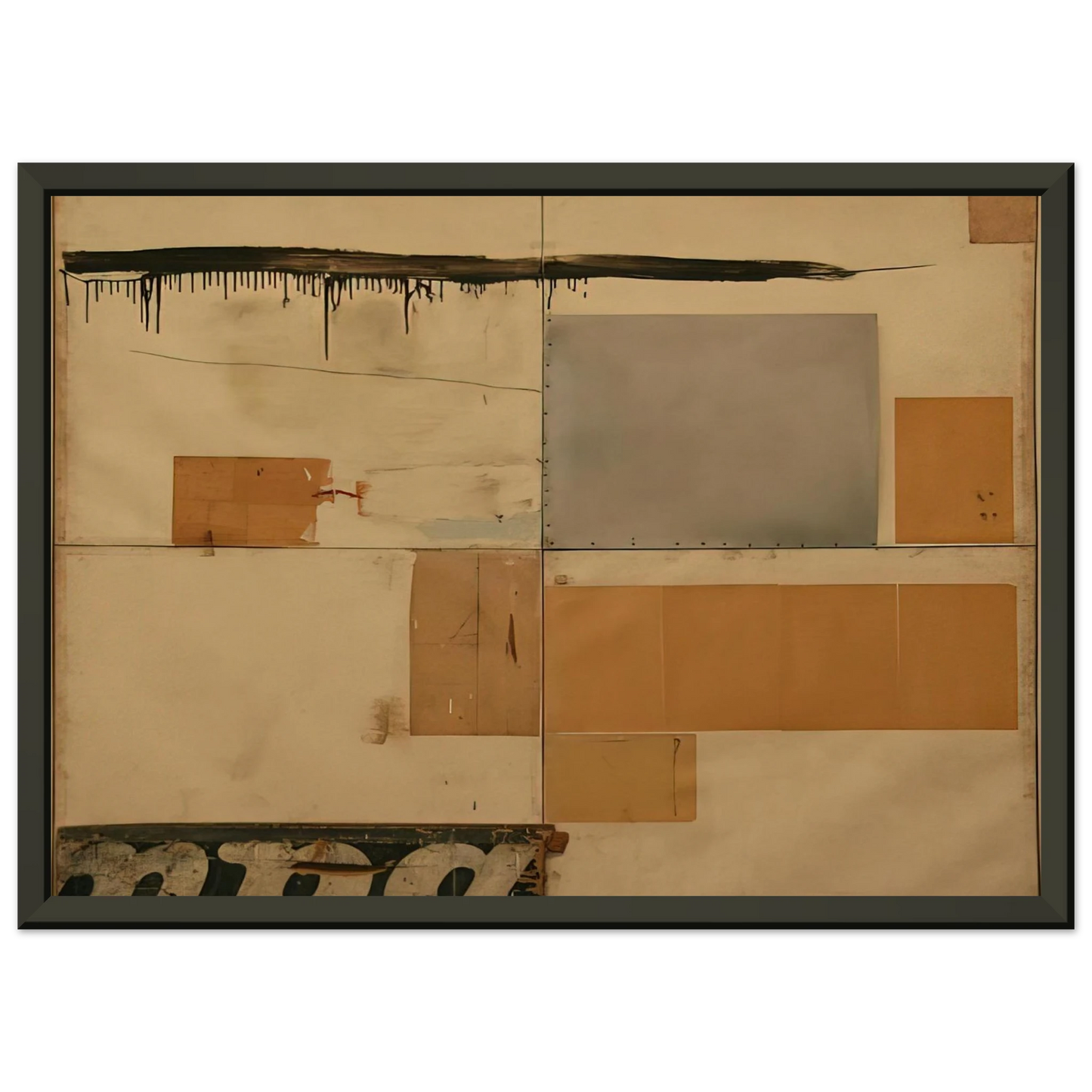 Robert Rauschenberg K 24976 S Framed Art Print - Aluminum Frame - 40x50 cm / 16x20 inches