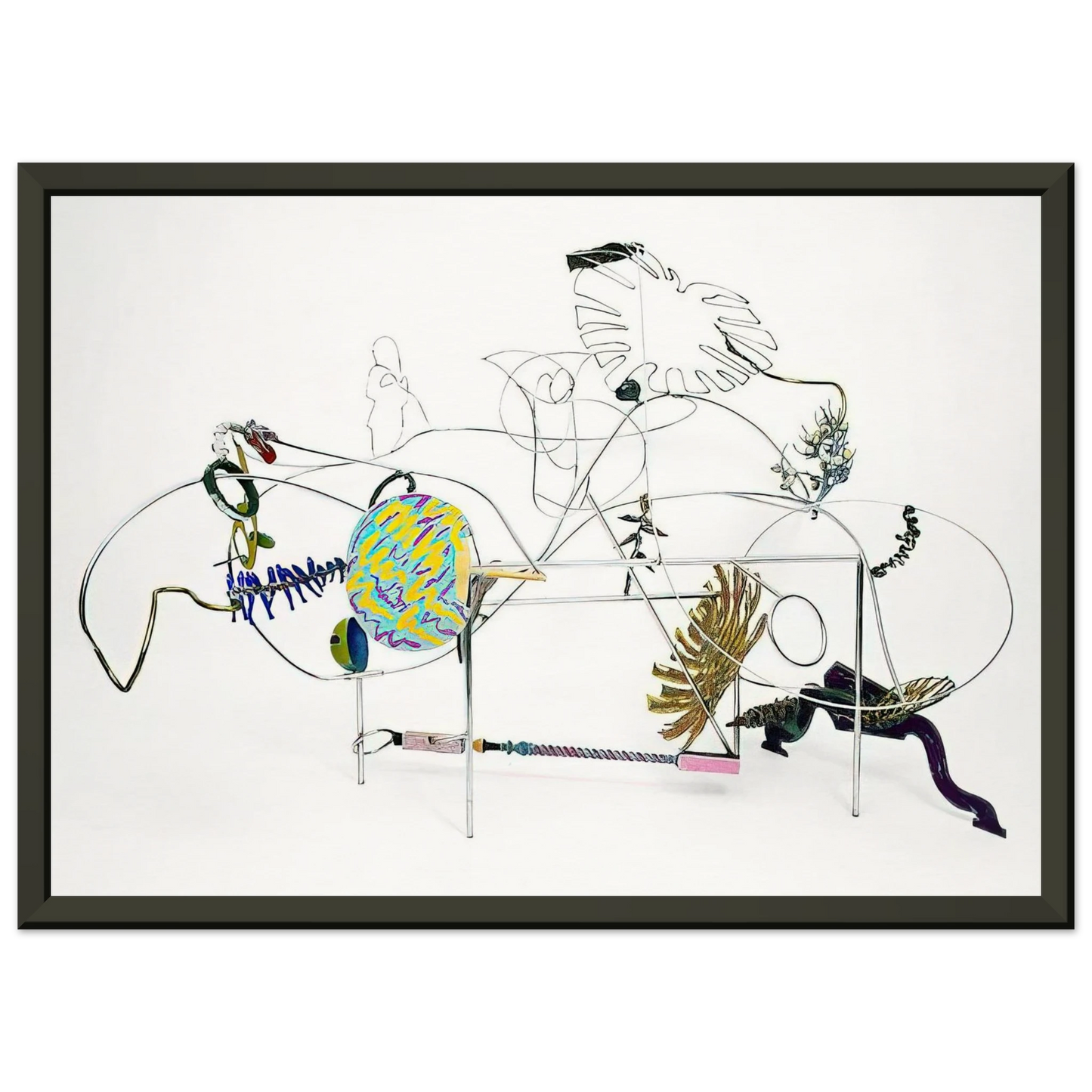 Nancy Graves GRANDE NATURE MORTE 1987 Framed Art Print - Aluminum Frame - 60x80 cm / 24x32 inches