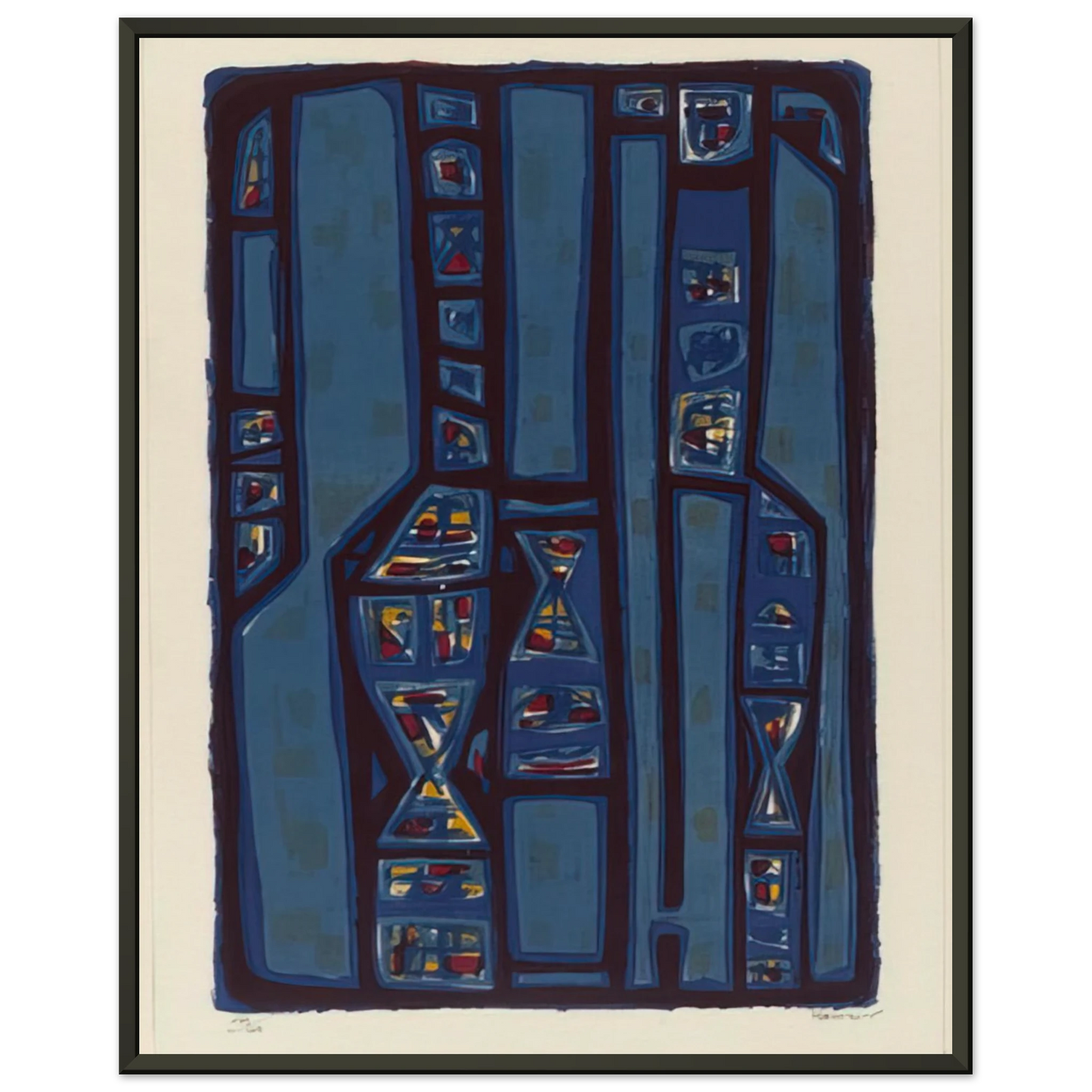 Alfred Manessier Litanies 1952 Framed Art Print - Aluminum Frame - 60x80 cm / 24x32 inches