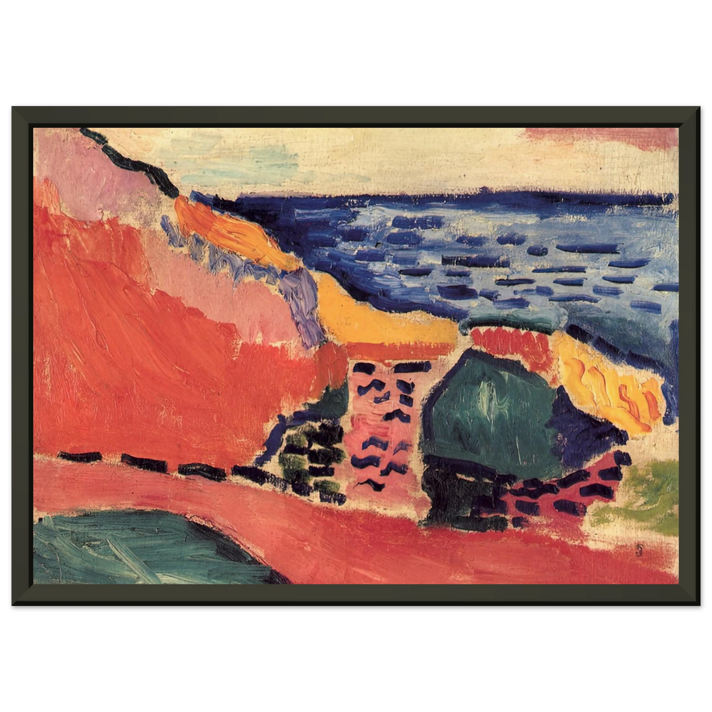 Henri Matisse LA MOULADE COLLIOURE IN THE SUMMER 1905 Framed Art Print - Aluminum Frame - 70x100 cm / 28x40 inches