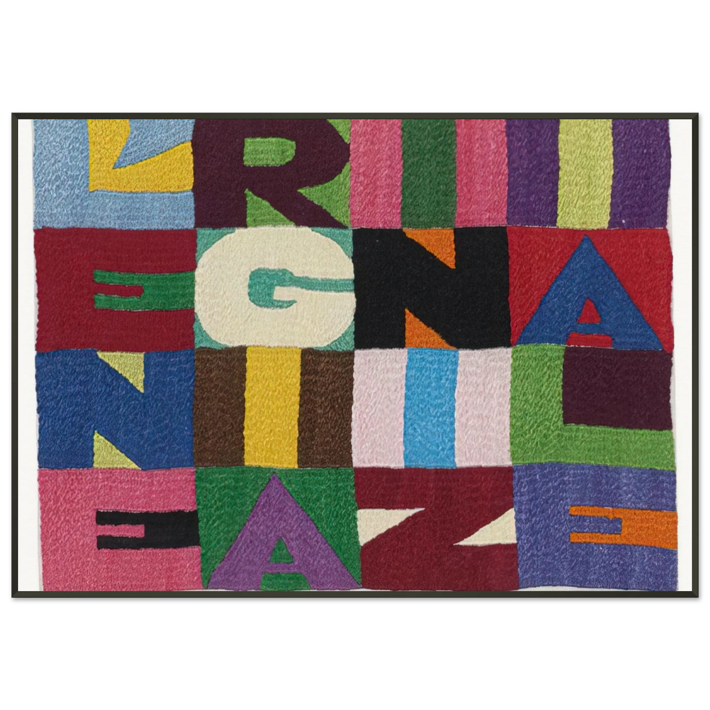 Alighiero Boetti L ENERGIA INIZIALE 1989 Framed Art Print - Aluminum Frame - 21x29.7 cm / 8x12"