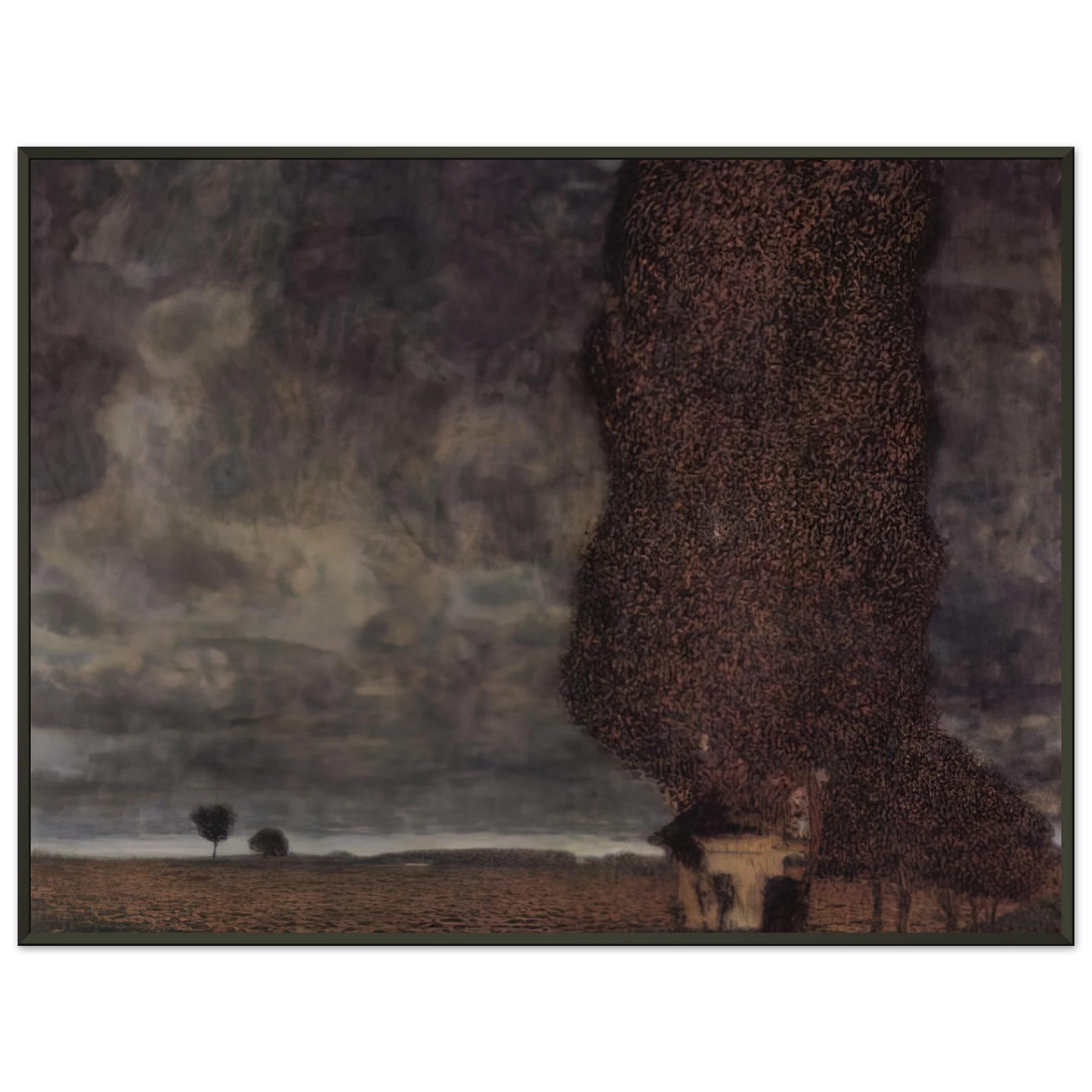 Gustav Klimt THE BIG POPLAR II 1903 Framed Art Print - Aluminum Frame - 40x50 cm / 16x20 inches