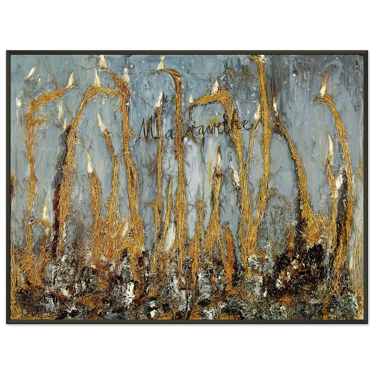 Anselm Kiefer MARGARETHE Framed Art Print - Aluminum Frame - 60x80 cm / 24x32 inches