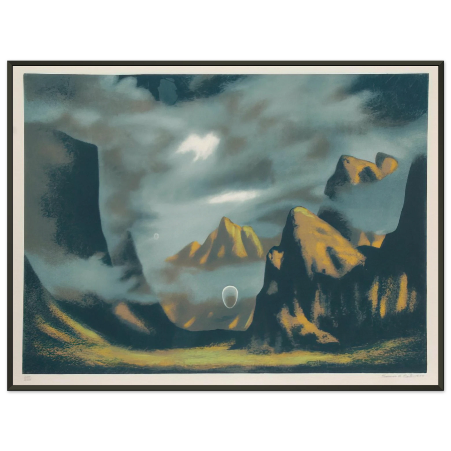 Clarence Holbrook Carter Eschatos 18 1977 Framed Art Print - Aluminum Frame - 60x80 cm / 24x32 inches