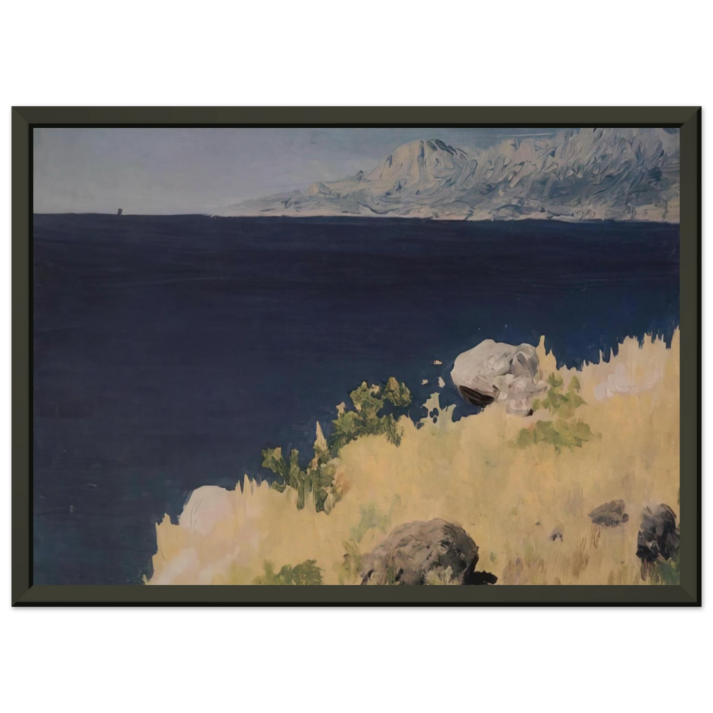 Arkhyp Kuindzhi Sea coast Crimea Framed Art Print - Aluminum Frame - 60x80 cm / 24x32 inches