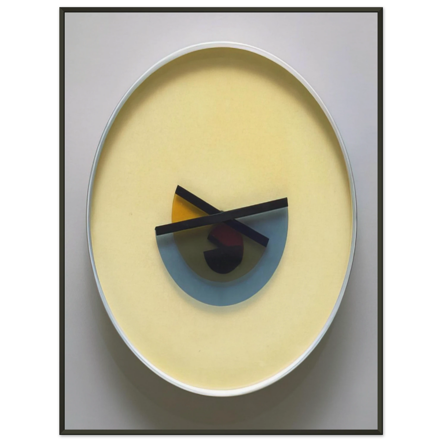 Bruno Munari LOra X Clock 1945 Framed Art Print - Aluminum Frame - 60x80 cm / 24x32 inches