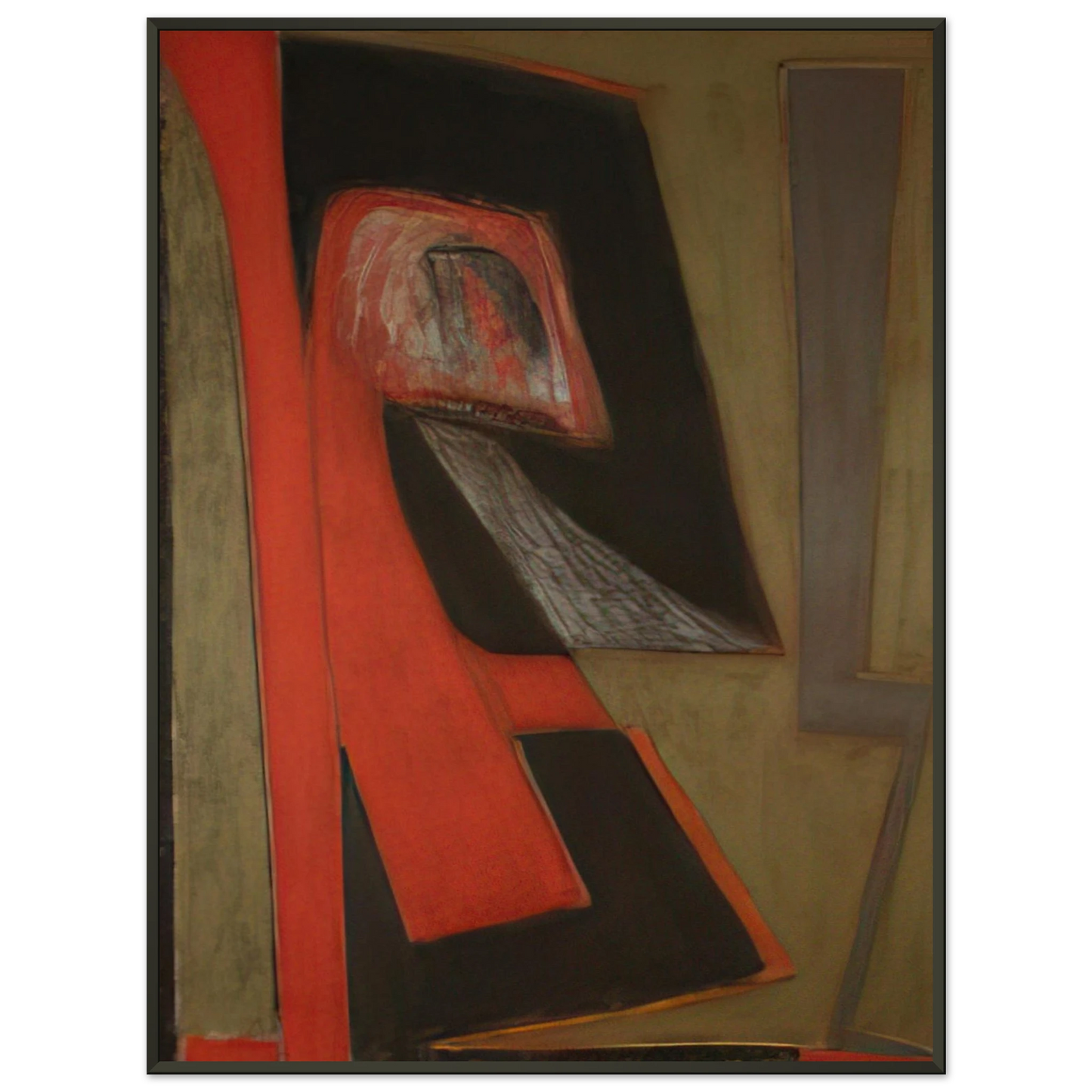 Will Barnet The Kiss 2009 United States Framed Art Print - Aluminum Frame - 60x80 cm / 24x32 inches