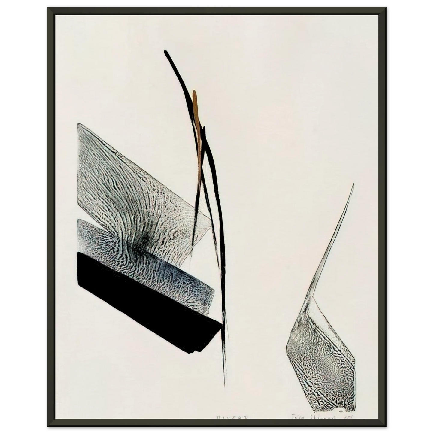 Toko Shinoda Rivage Abstract Expressionism Framed Art Print - Aluminum Frame - 60x80 cm / 24x32 inches