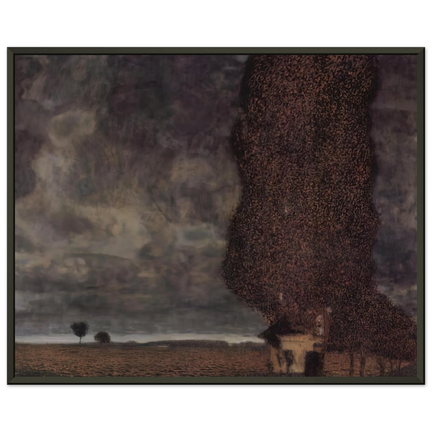 Gustav Klimt THE BIG POPLAR II 1903 Framed Art Print - Aluminum Frame - 60x80 cm / 24x32 inches