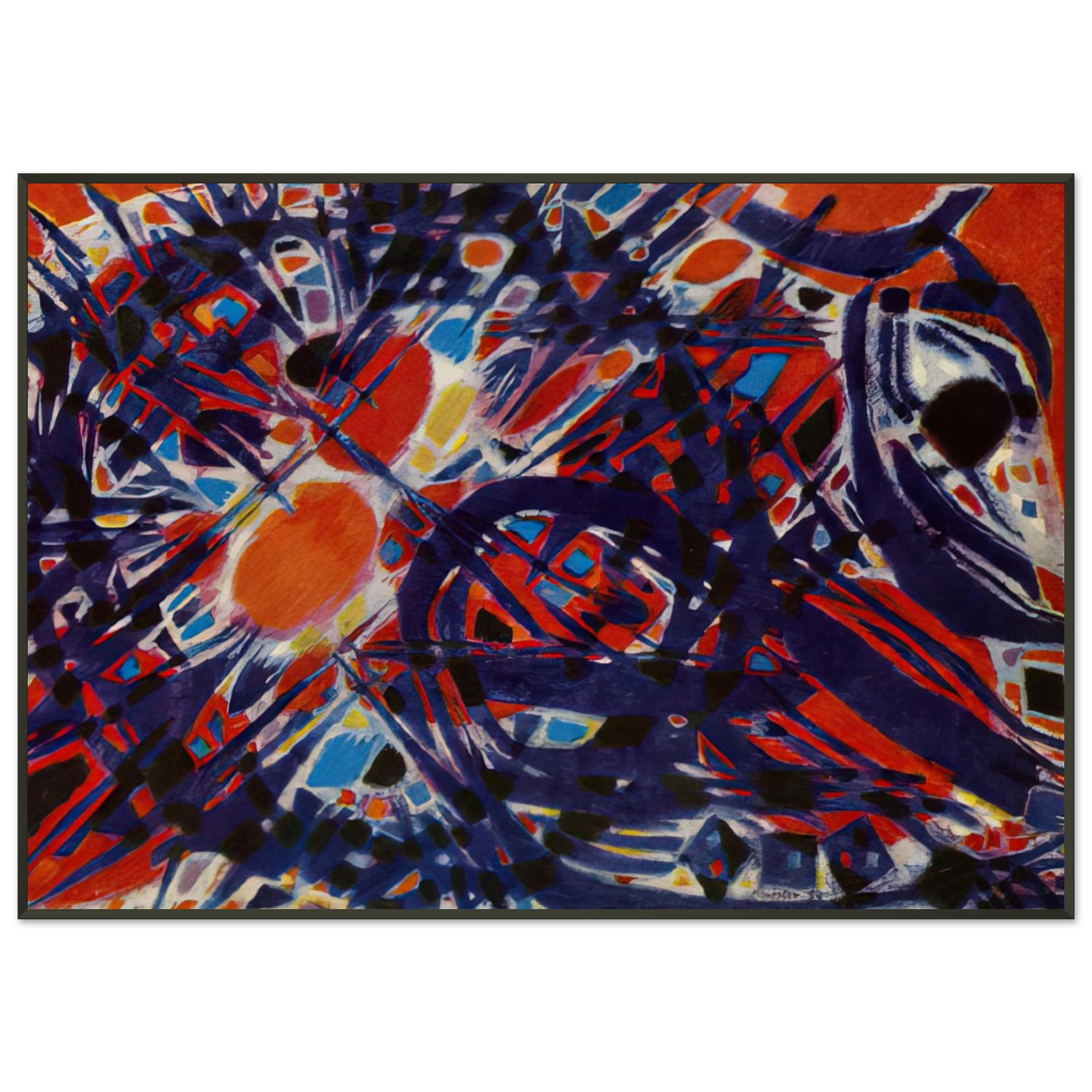 Alfred Manessier Couronne depines 1954 Framed Art Print - Aluminum Frame - 21x29.7 cm / 8x12"