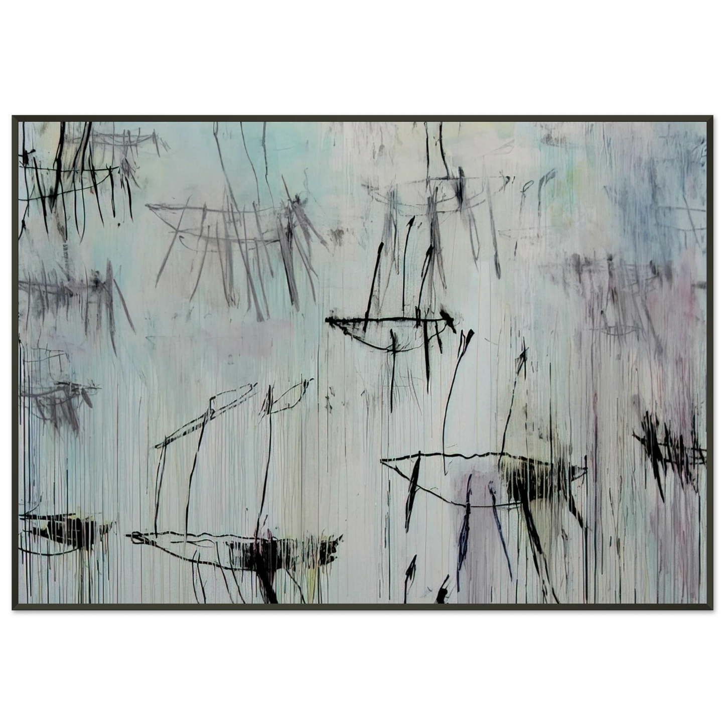 Cy Twombly Lepanto Part V Framed Art Print - Aluminum Frame - 21x29.7 cm / 8x12"