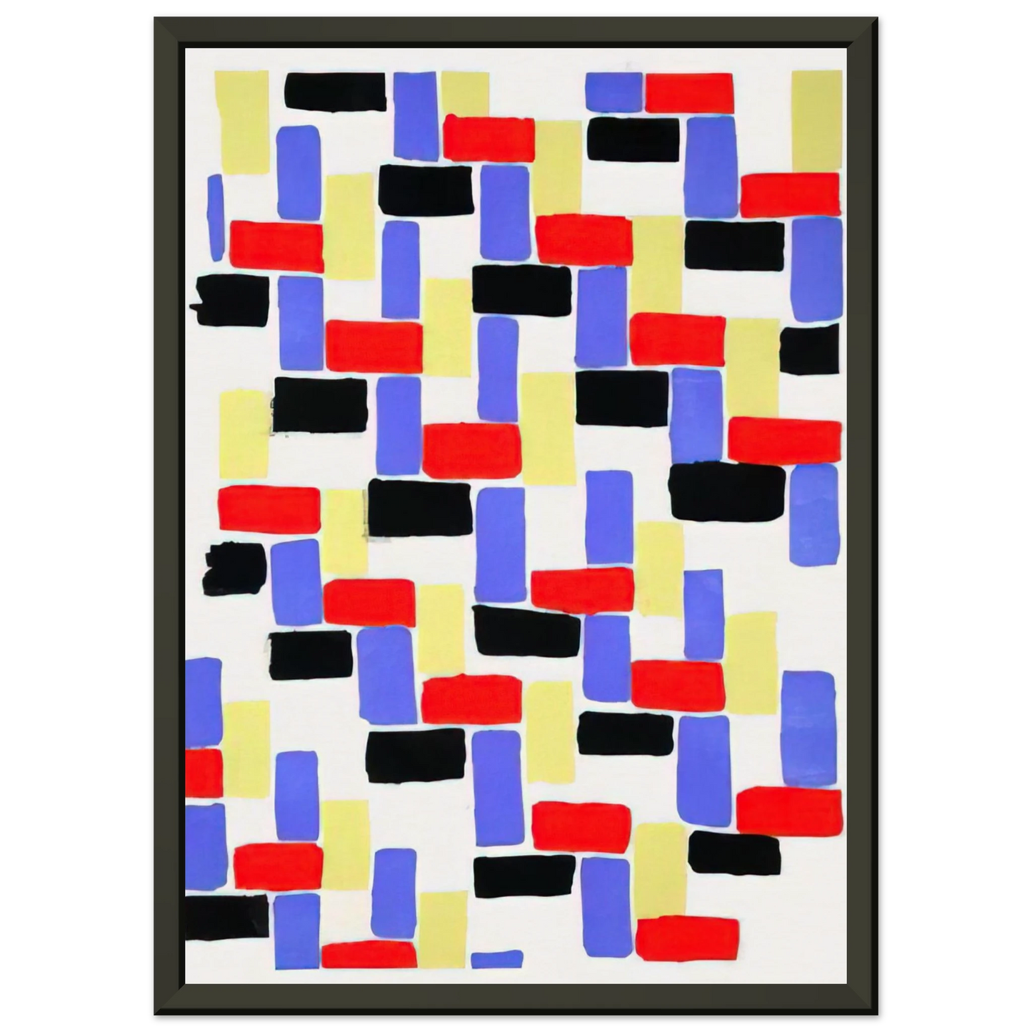 Sonia Delaunay D181OULEURS IDEES Framed Art Print - Aluminum Frame - 40x50 cm / 16x20 inches
