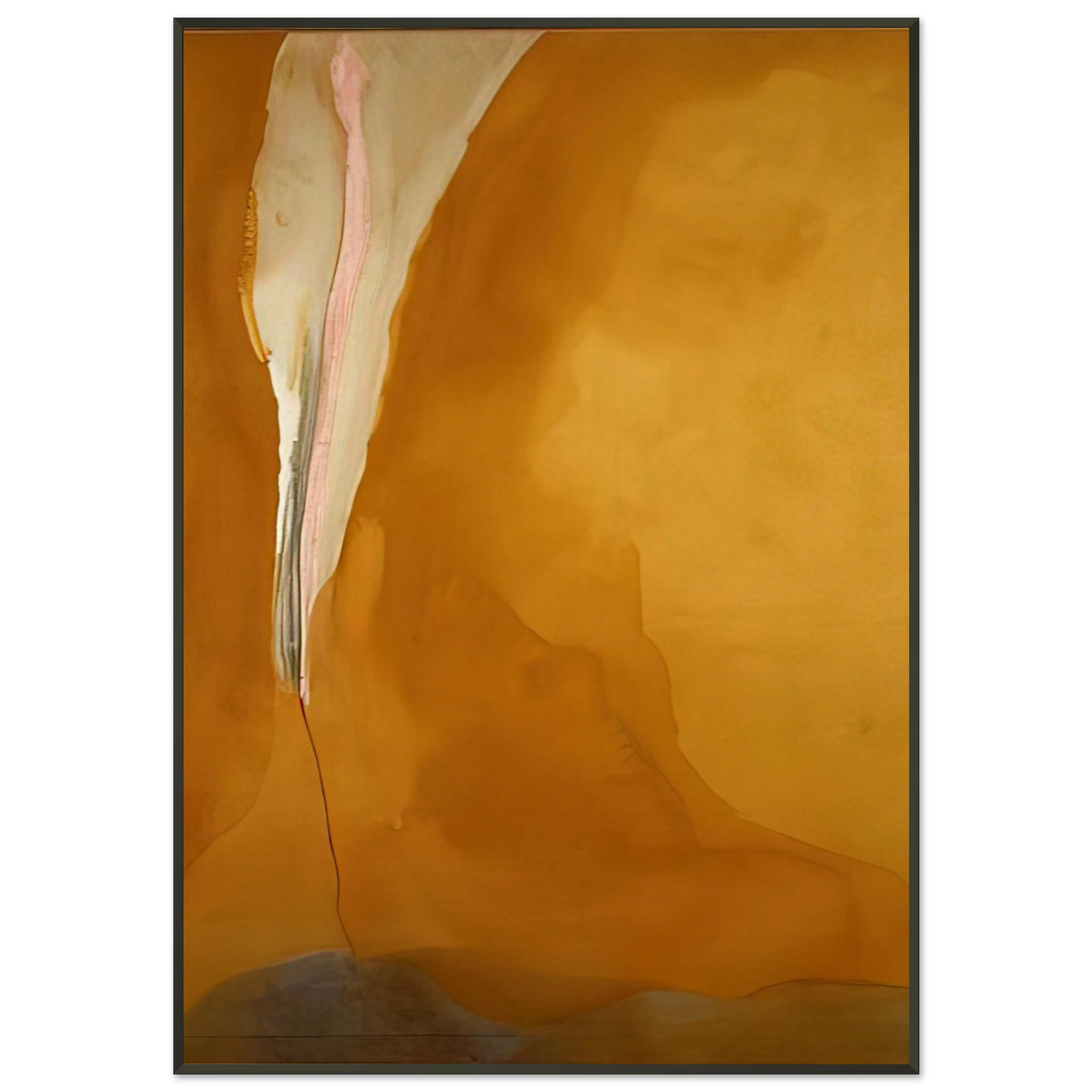 Helen Frankenthaler  Coral Wedge  1972 Framed Art Print  - Aluminum Frame - 21x29.7 cm / 8x12"