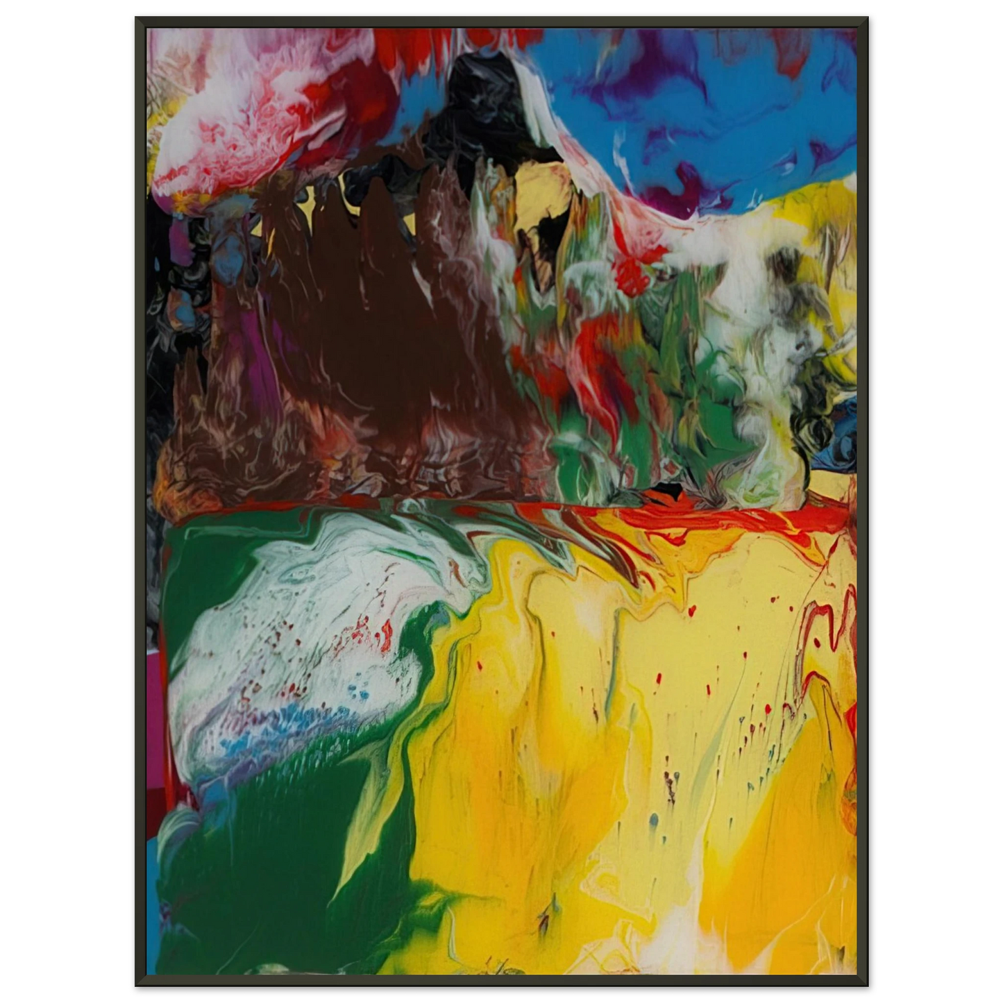 Gerhard Richter SINDBAD 2008 Framed Art Print - Aluminum Frame - 40x50 cm / 16x20 inches