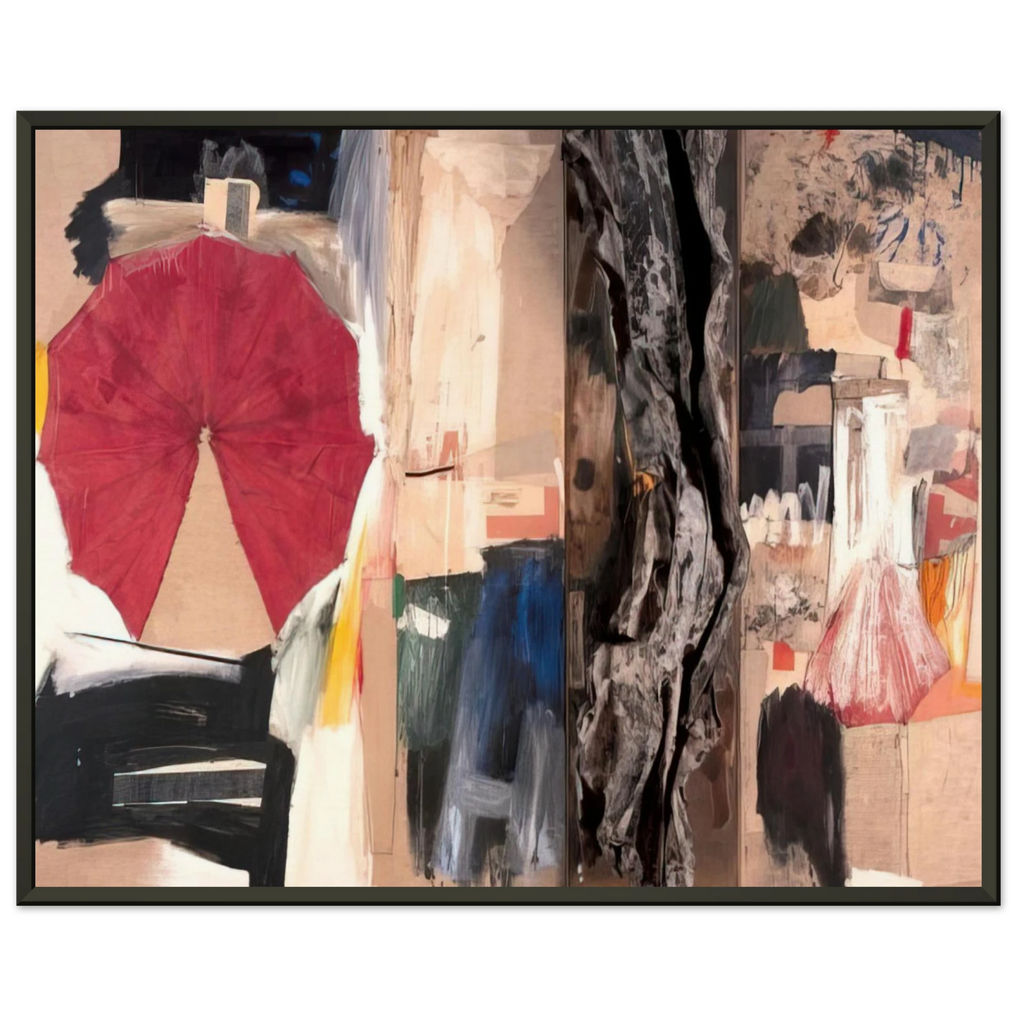 Robert Rauschenberg ALLEGORY 1960 Framed Art Print - Aluminum Frame - 60x80 cm / 24x32 inches