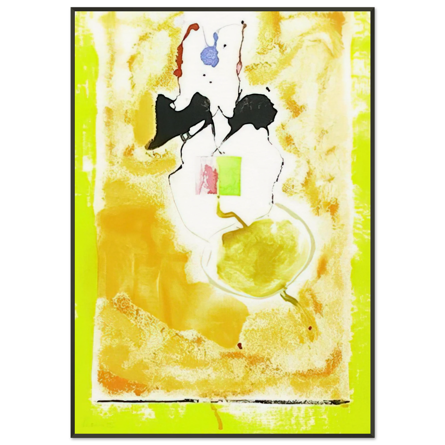 Helen Frankenthaler Solar Imp 2001 Framed Art Print - Aluminum Frame - 21x29.7 cm / 8x12"