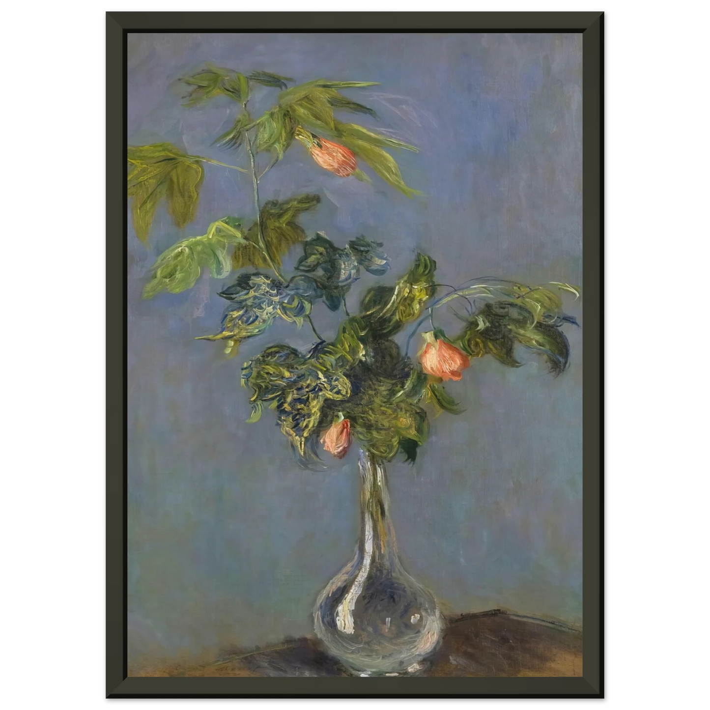 claude monet Flowers in a Vase Framed Art Print - Aluminum Frame - 60x80 cm / 24x32 inches