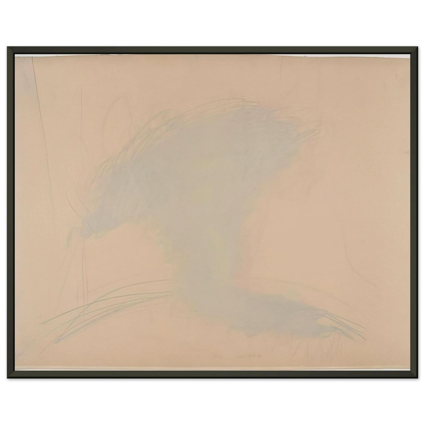 Dieter Roth SelfPortrait as a Flower Pot 1971 Framed Art Print - Aluminum Frame - 60x80 cm / 24x32 inches