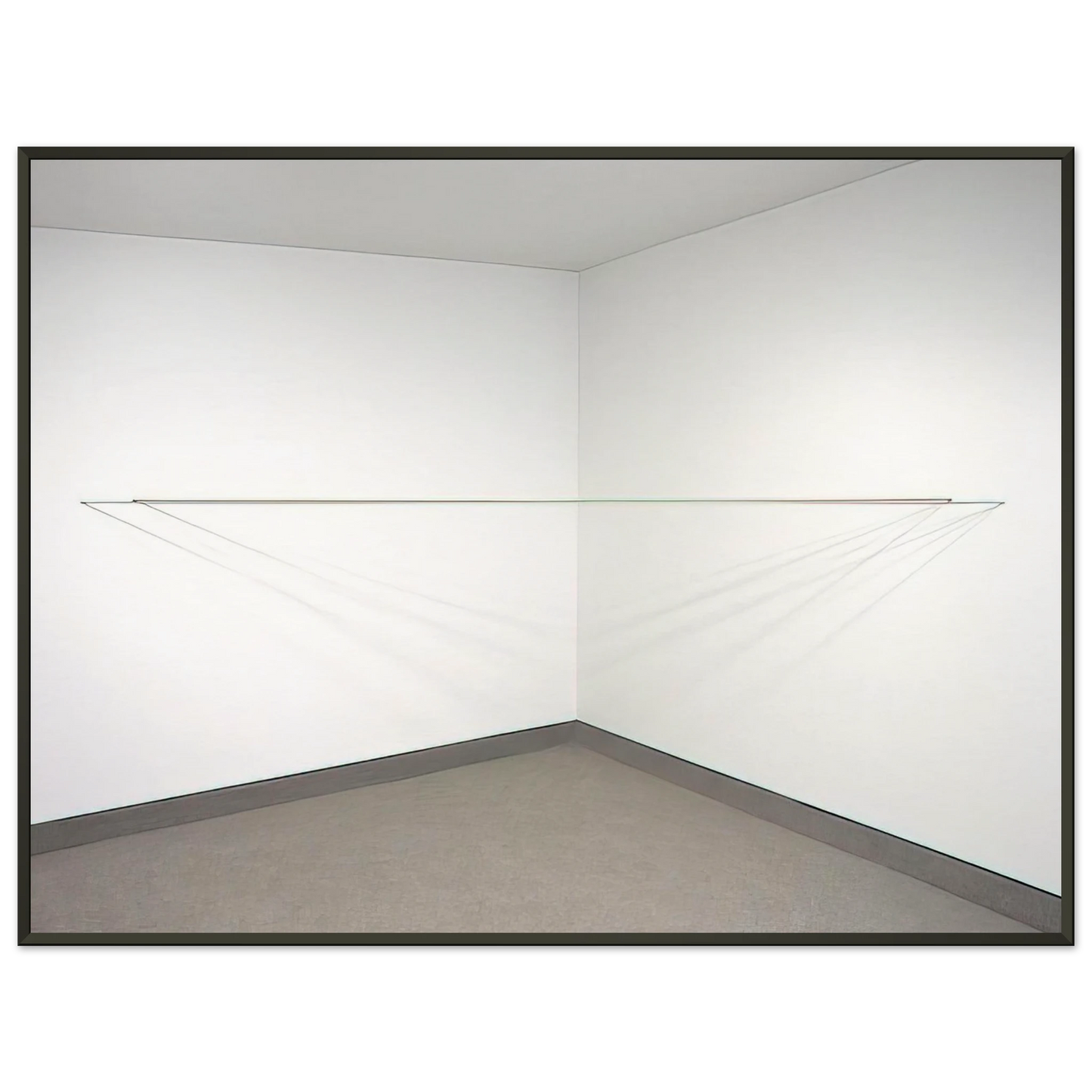 Fred Sandback Untitled 1972 Framed Art Print - Aluminum Frame - 60x80 cm / 24x32 inches